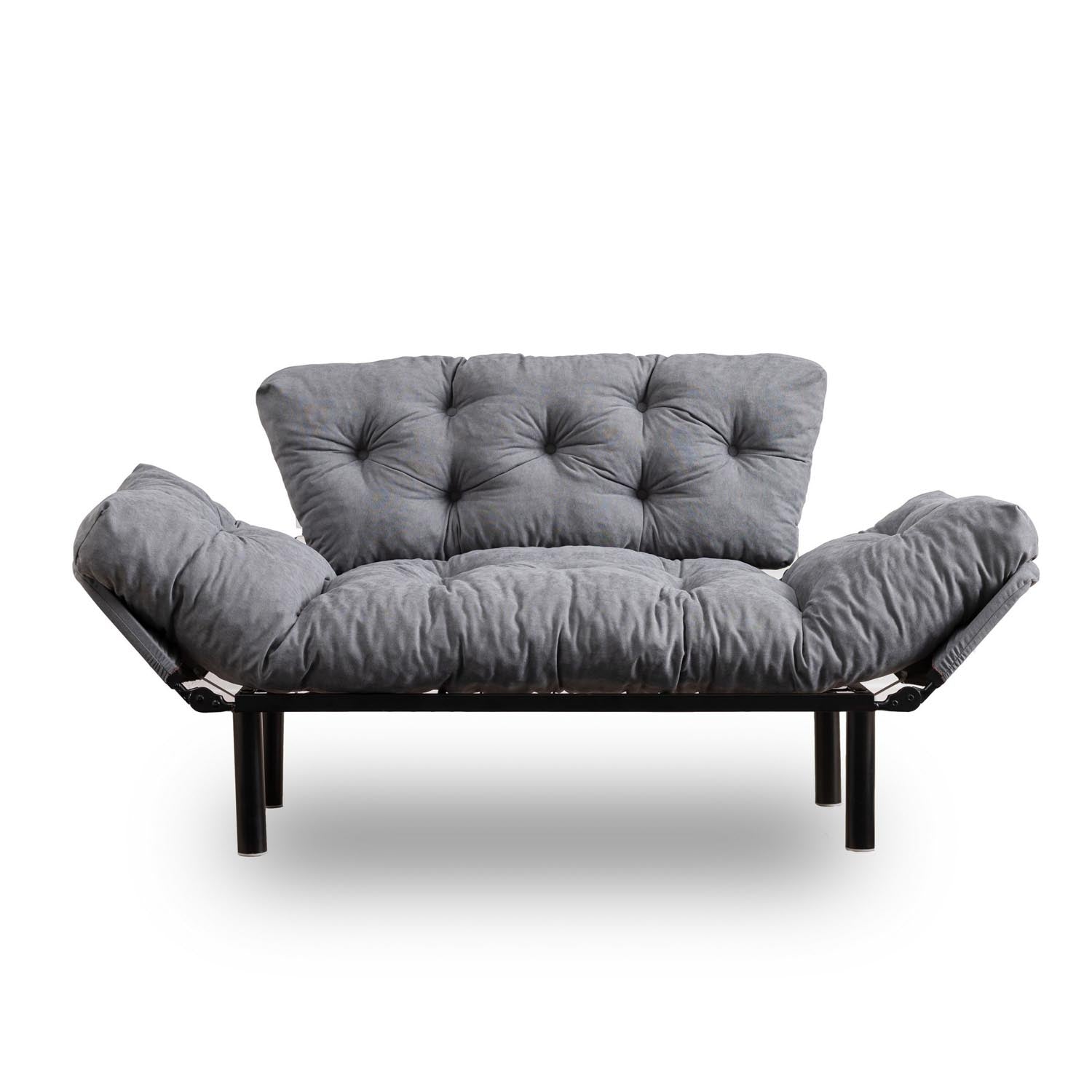 Erleben Sie das Nitta Bettsofa in elegantem Grau – die perfekte Kombination aus Komfort und modernem Stil für Ihr Zuhause!