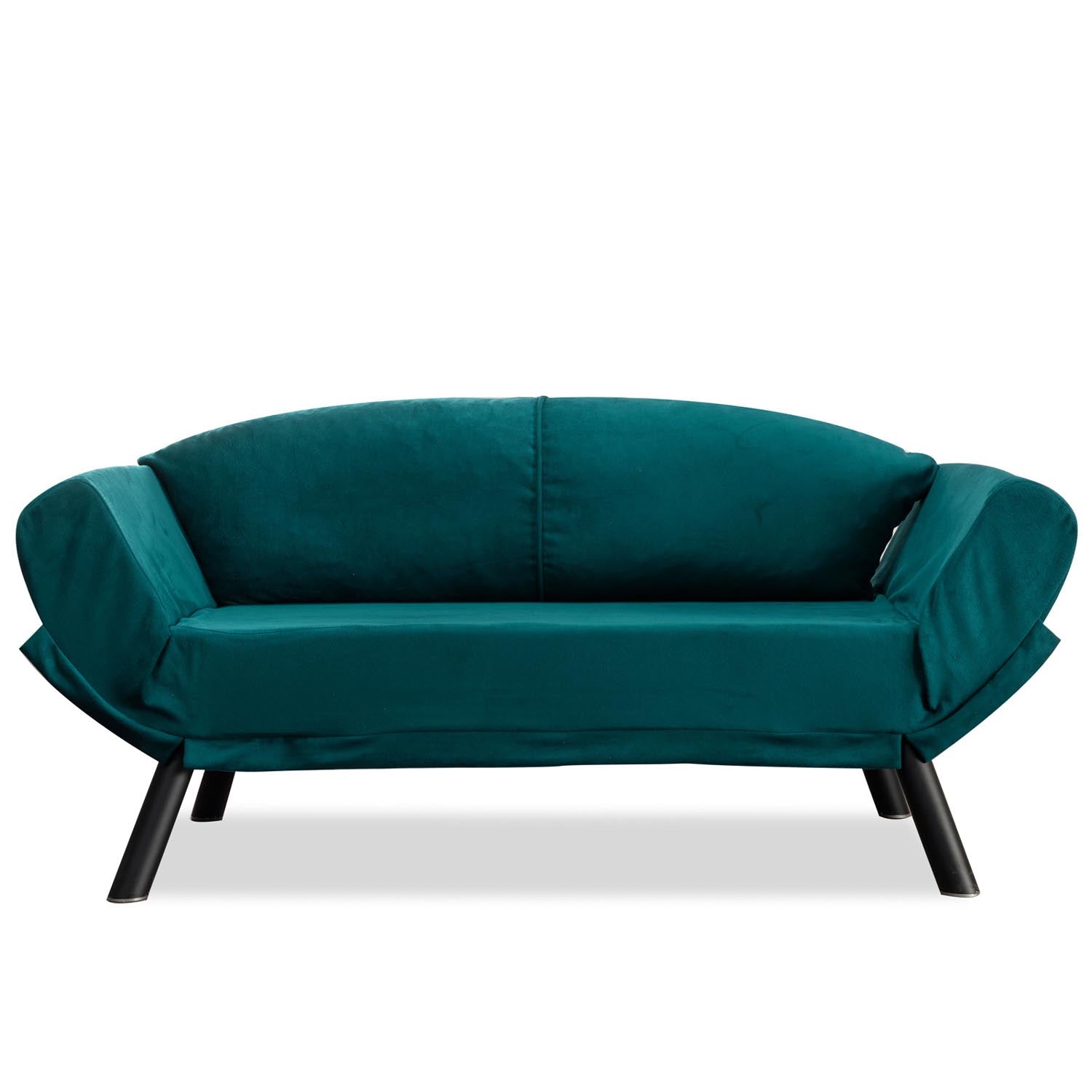 Erleben Sie das Genzo Bettsofa in elegantem Petrol Blau – ein stilvolles Möbelstück, das Komfort und Vielseitigkeit in Ihr Zuhause bringt.