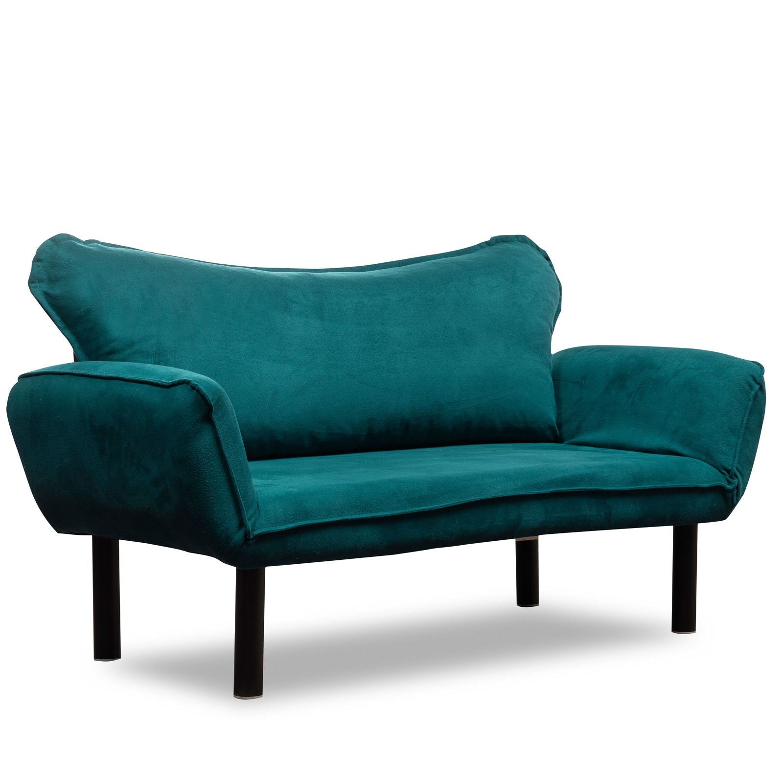Erleben Sie das Chatto Bettsofa in elegantem Petrol Blau – der perfekte 2-Sitzer für stilvolle Wohnräume, der sich mühelos in ein bequemes Bett verwandelt!