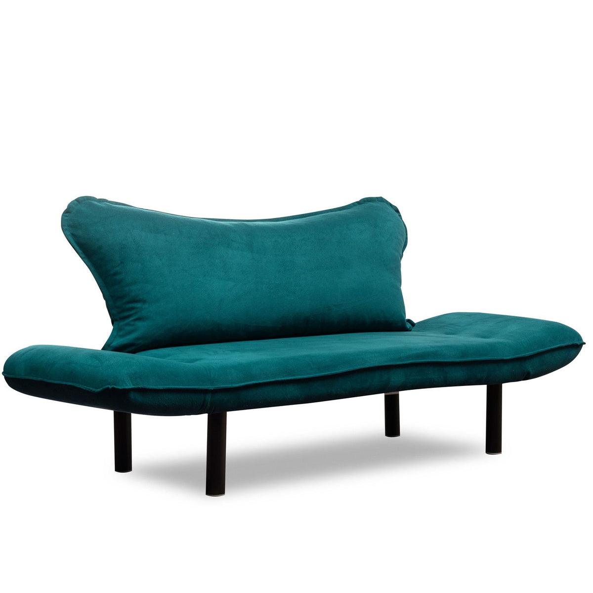 Chatto Bettsofa - Petrol Blau in Petrol Blau präsentiert im Onlineshop von KAQTU Design AG. Bettsofa ist von Atelier Del Sofa