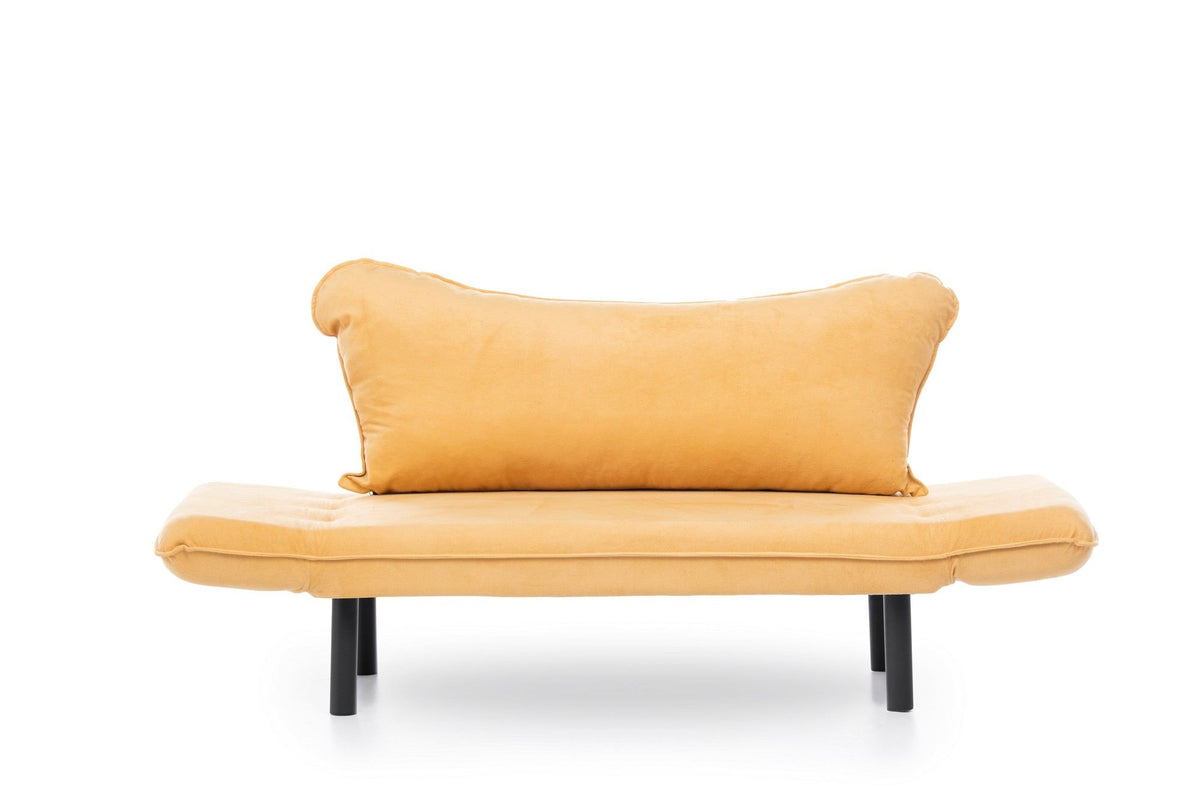 Chatto Bettsofa - Senf in Senf präsentiert im Onlineshop von KAQTU Design AG. Bettsofa ist von Atelier Del Sofa