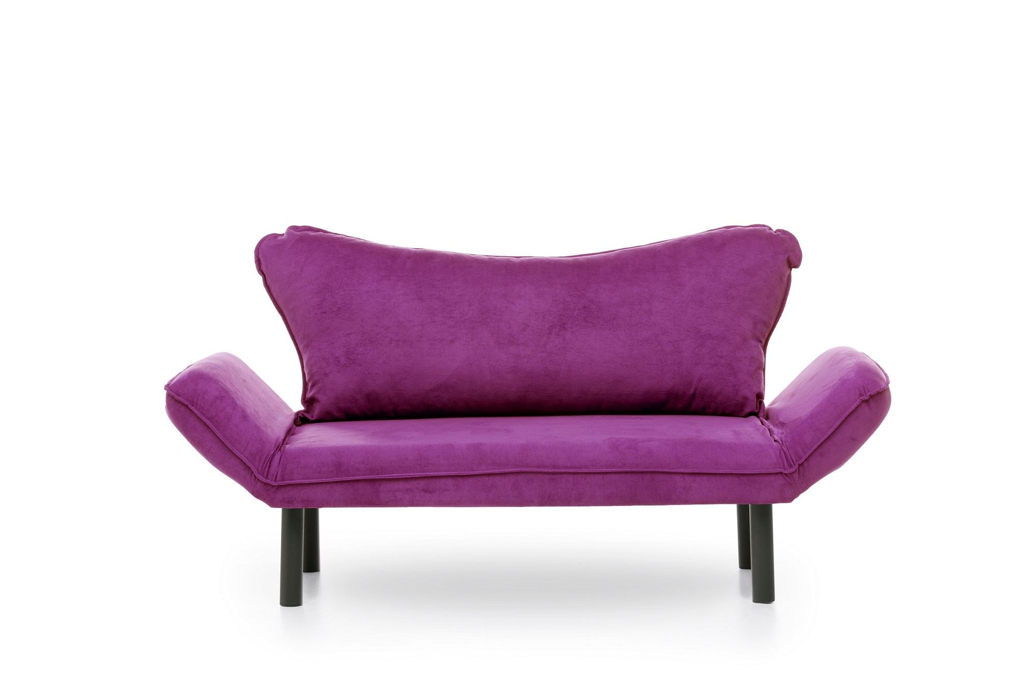 Erleben Sie das Chatto Bettsofa in Lila – ein modernes 2-Sitzer Schlafsofa, das Komfort und Eleganz in Ihr Zuhause bringt.