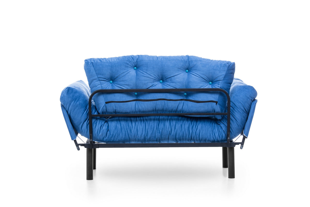 Nitta Bettsofa - Blau in Blau präsentiert im Onlineshop von KAQTU Design AG. Bettsofa ist von Atelier Del Sofa