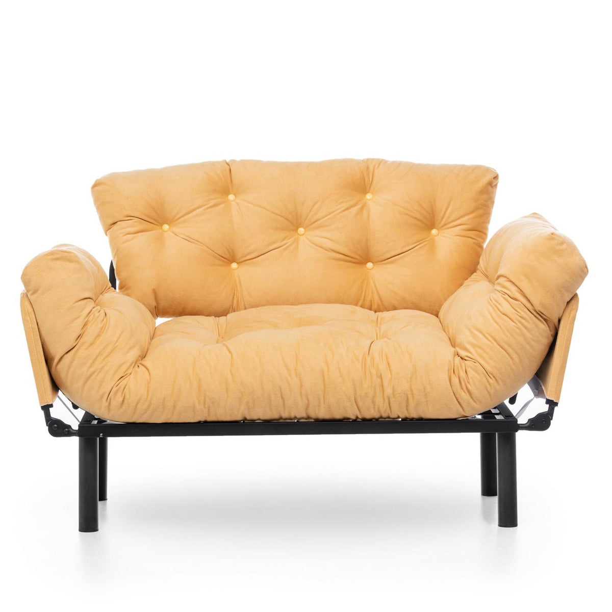 Nitta Bettsofa - Senf in Senf präsentiert im Onlineshop von KAQTU Design AG. Bettsofa ist von Atelier Del Sofa