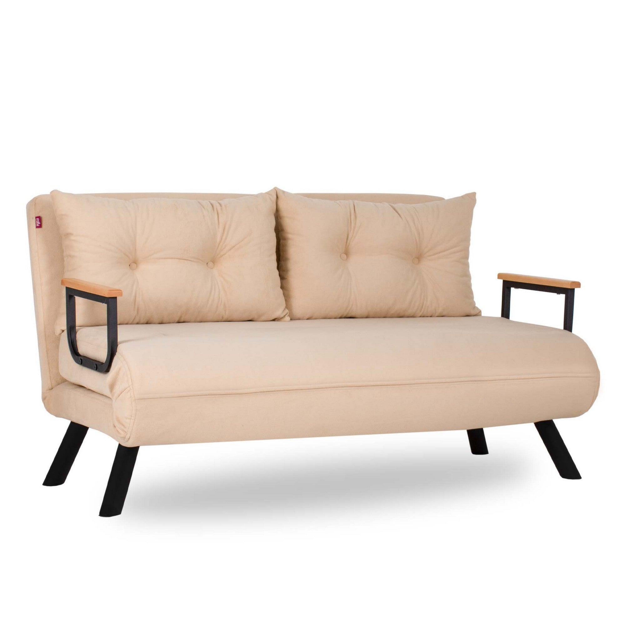 Erleben Sie das Sando 2-Sitzer Schlafsofa in edlem Creme von Atelier Del Sofa. Komfortabel, wandelbar und ideal für jeden Wohnraum!