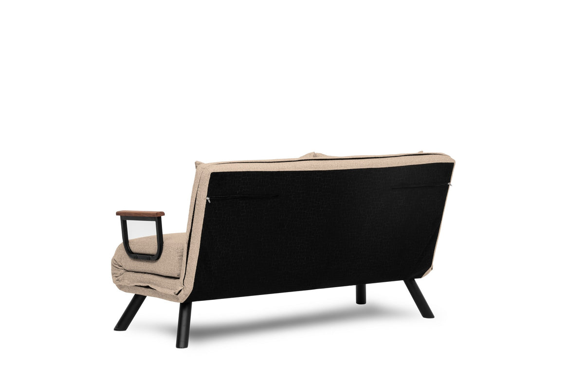 Sando 2 Bettsofa - Sahne in Sahne präsentiert im Onlineshop von KAQTU Design AG. Bettsofa ist von Atelier Del Sofa