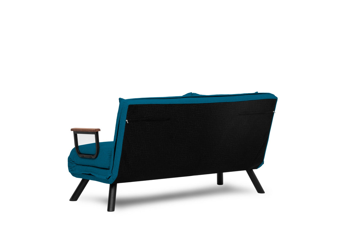 Sando 2 Bettsofa - Petrolgrün in Petrolgrün präsentiert im Onlineshop von KAQTU Design AG. Bettsofa ist von Atelier Del Sofa
