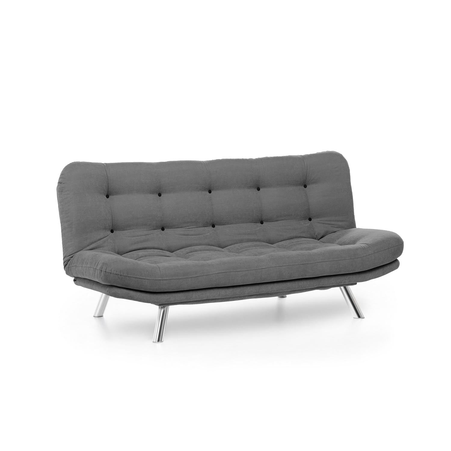 Erleben Sie das Misa Sofabed in Grau von Atelier Del Sofa – ein modernes 3-Sitz-Sofa-Bett, das Komfort, Stil und praktische Nutzung perfekt kombiniert.
