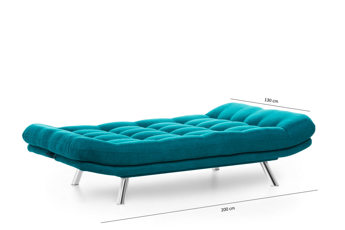 Misa Sofabed Bettsofa - Petrolgrün in Petrolgrün präsentiert im Onlineshop von KAQTU Design AG. Bettsofa ist von Atelier Del Sofa