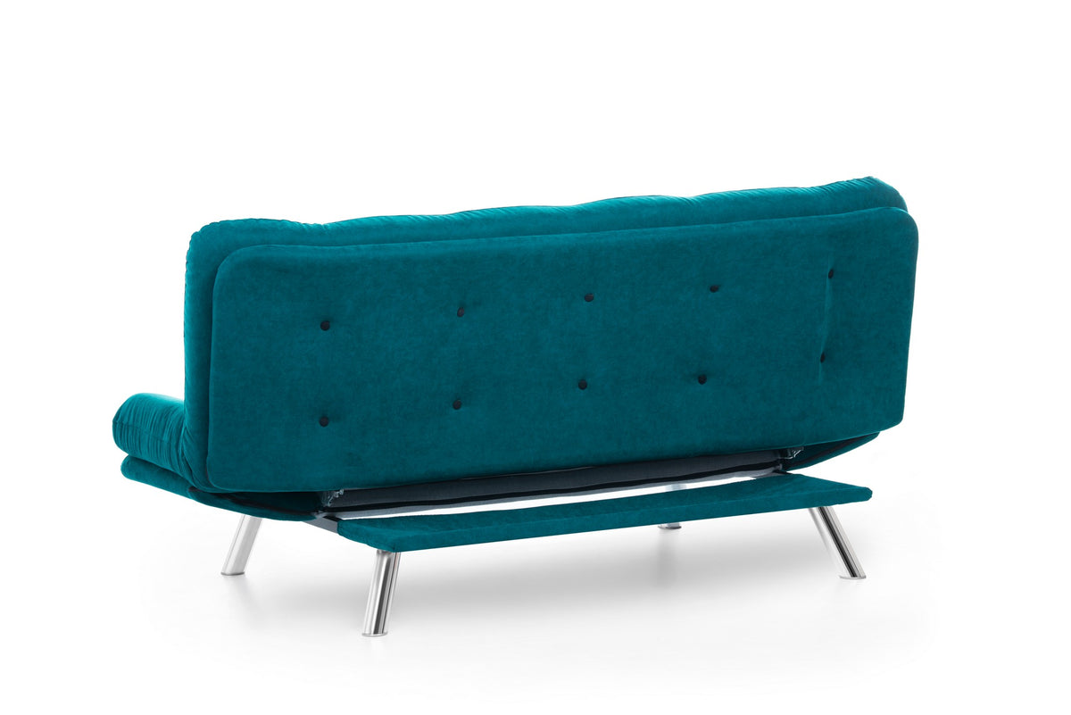 Misa Sofabed Bettsofa - Petrolgrün in Petrolgrün präsentiert im Onlineshop von KAQTU Design AG. Bettsofa ist von Atelier Del Sofa