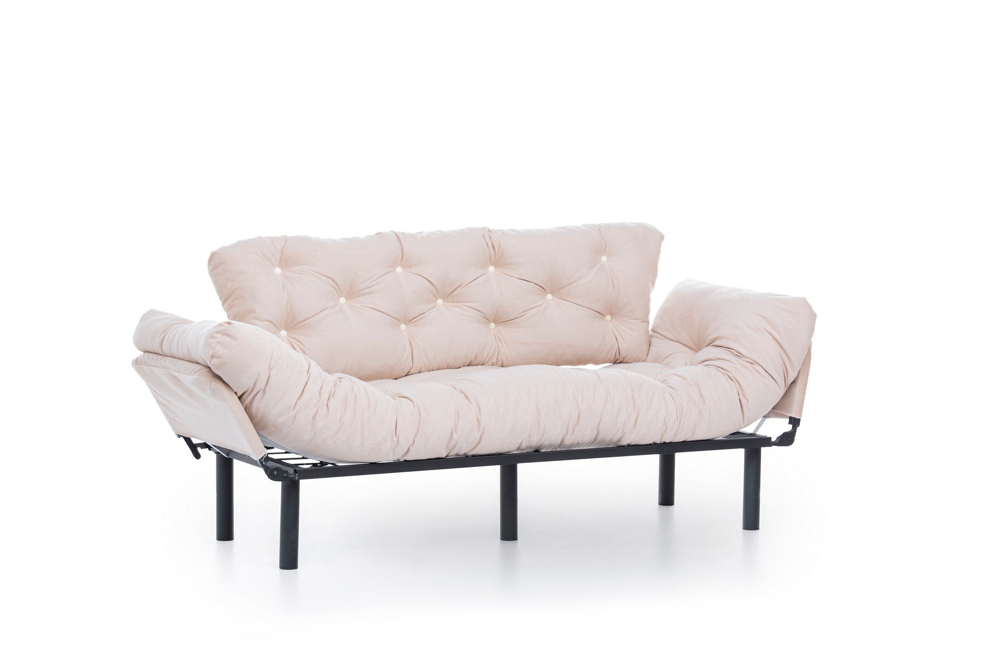 Erleben Sie das Nitta Triple Bettsofa in Sahne von Atelier Del Sofa – ein elegantes 3-Sitzer Schlafsofa, das modernen Stil und höchsten Komfort bietet.
