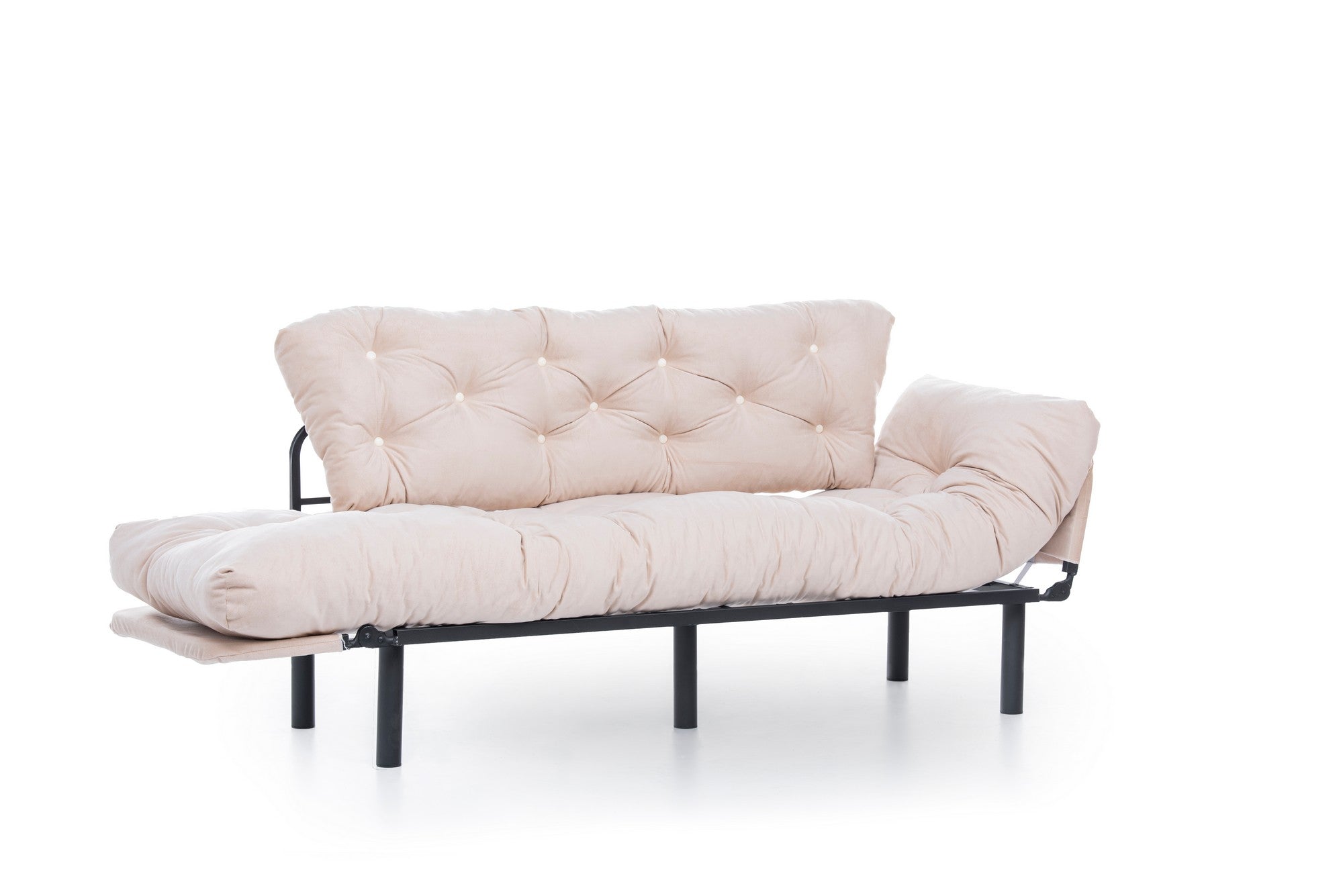 Erleben Sie das Nitta Triple Bettsofa in Sahne von Atelier Del Sofa – ein elegantes 3-Sitzer Schlafsofa, das modernen Stil und höchsten Komfort bietet.