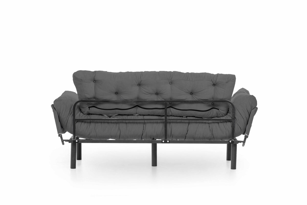 Nitta Triple Bettsofa - Grau in Grau präsentiert im Onlineshop von KAQTU Design AG. Bettsofa ist von Atelier Del Sofa