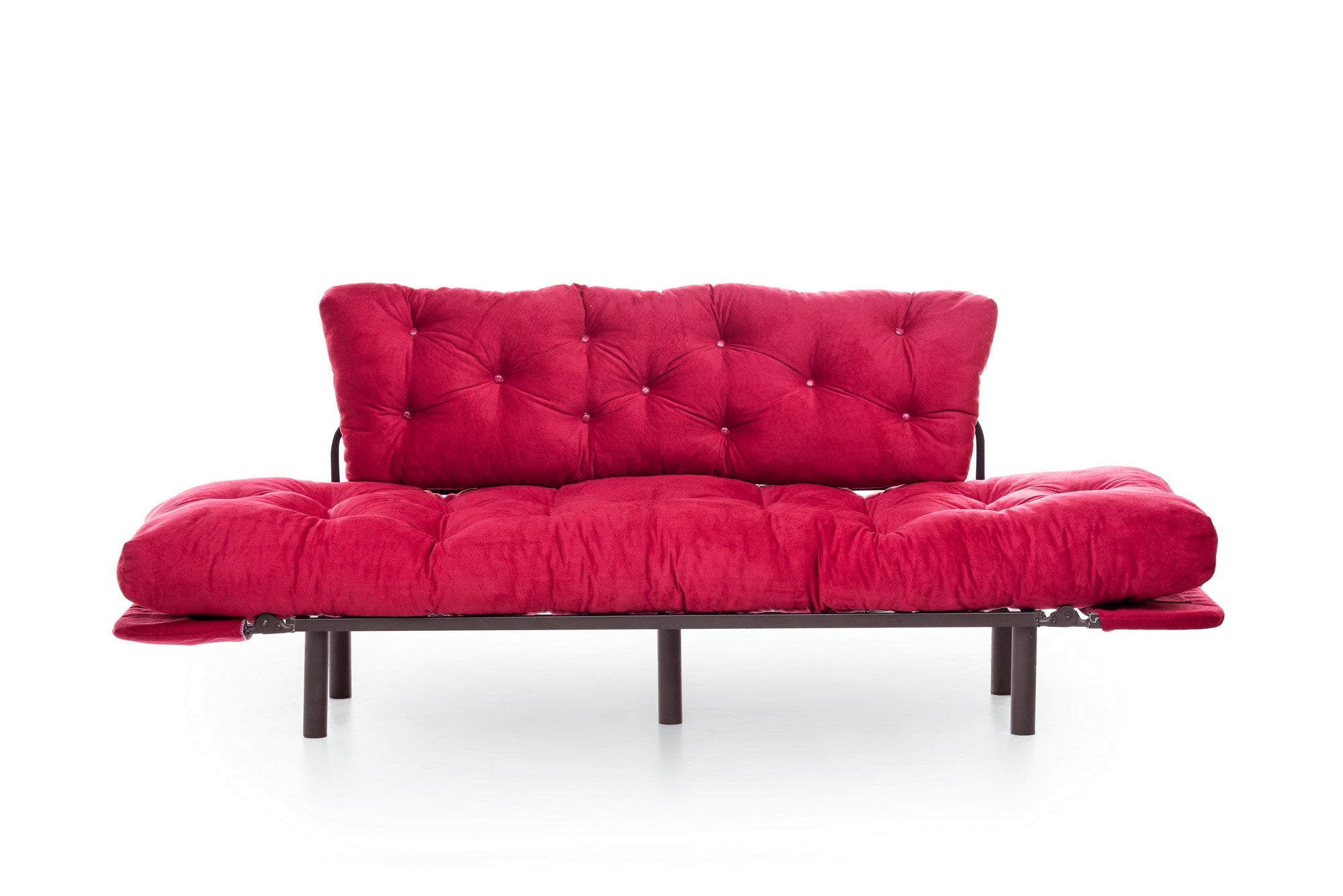 Entdecken Sie das Nitta Triple Bettsofa in Maroon von Atelier Del Sofa – ein stilvolles 3-Sitzer Sofa, das Funktionalität und zeitgenössische Eleganz vereint.