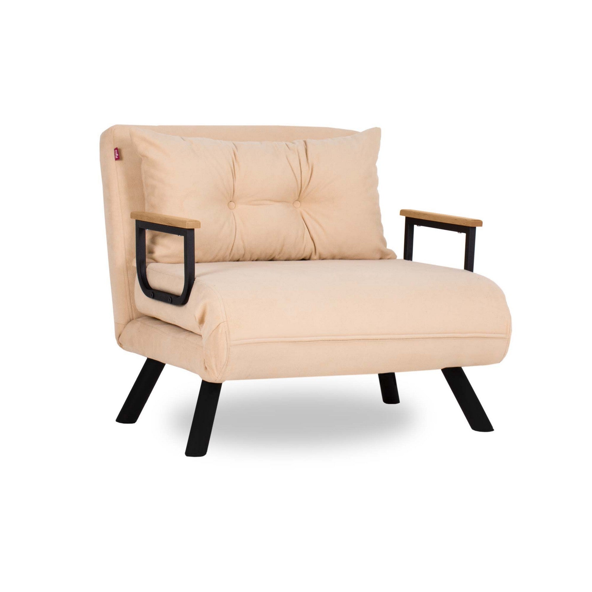 Sando Single - Cream in Sahne präsentiert im Onlineshop von KAQTU Design AG. Bettsofa ist von Atelier Del Sofa