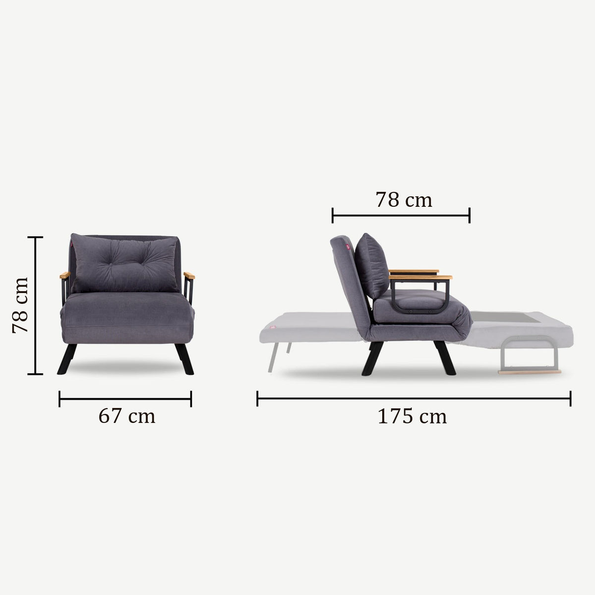 Sando Single Bettsofa - Petrolgrün in Petrolgrün präsentiert im Onlineshop von KAQTU Design AG. Bettsessel ist von Atelier Del Sofa