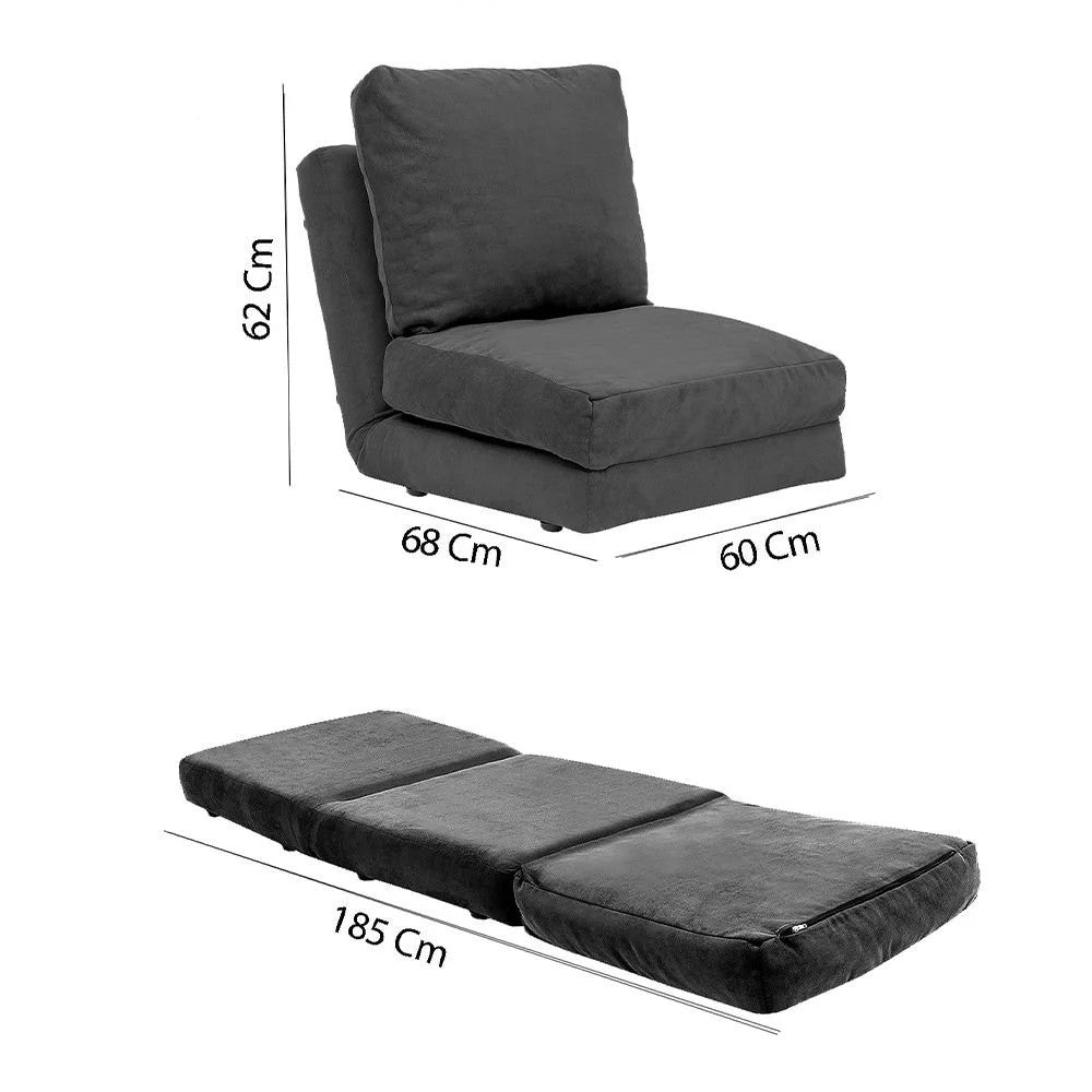 Taida Bettsofa - Grau in Grau präsentiert im Onlineshop von KAQTU Design AG. Bettsofa ist von Atelier Del Sofa