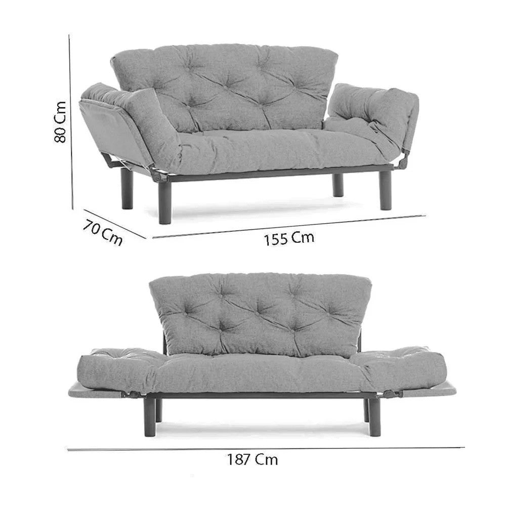Nitta Bettsofa - Mehrfarbig in Mehrfarbig präsentiert im Onlineshop von KAQTU Design AG. Bettsofa ist von Atelier Del Sofa