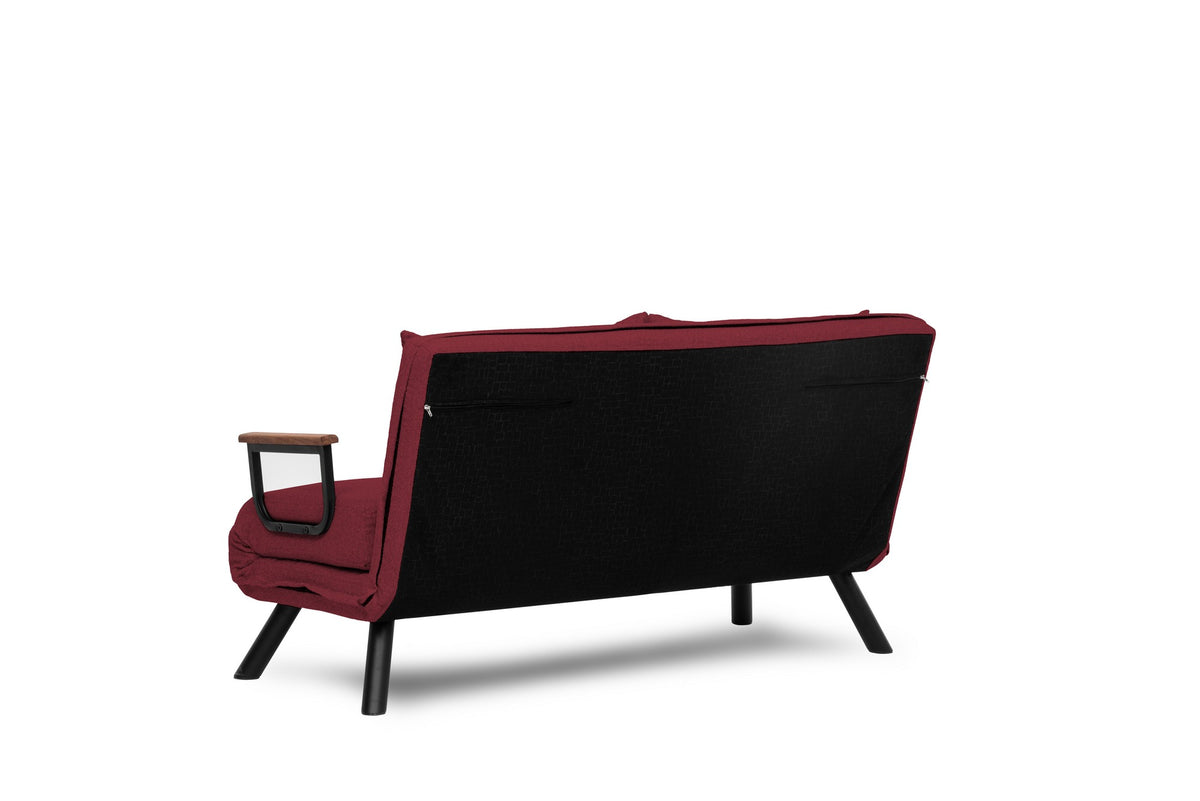 Sando 2 Bettsofa - Maroons in Maroons präsentiert im Onlineshop von KAQTU Design AG. Bettsofa ist von Atelier Del Sofa