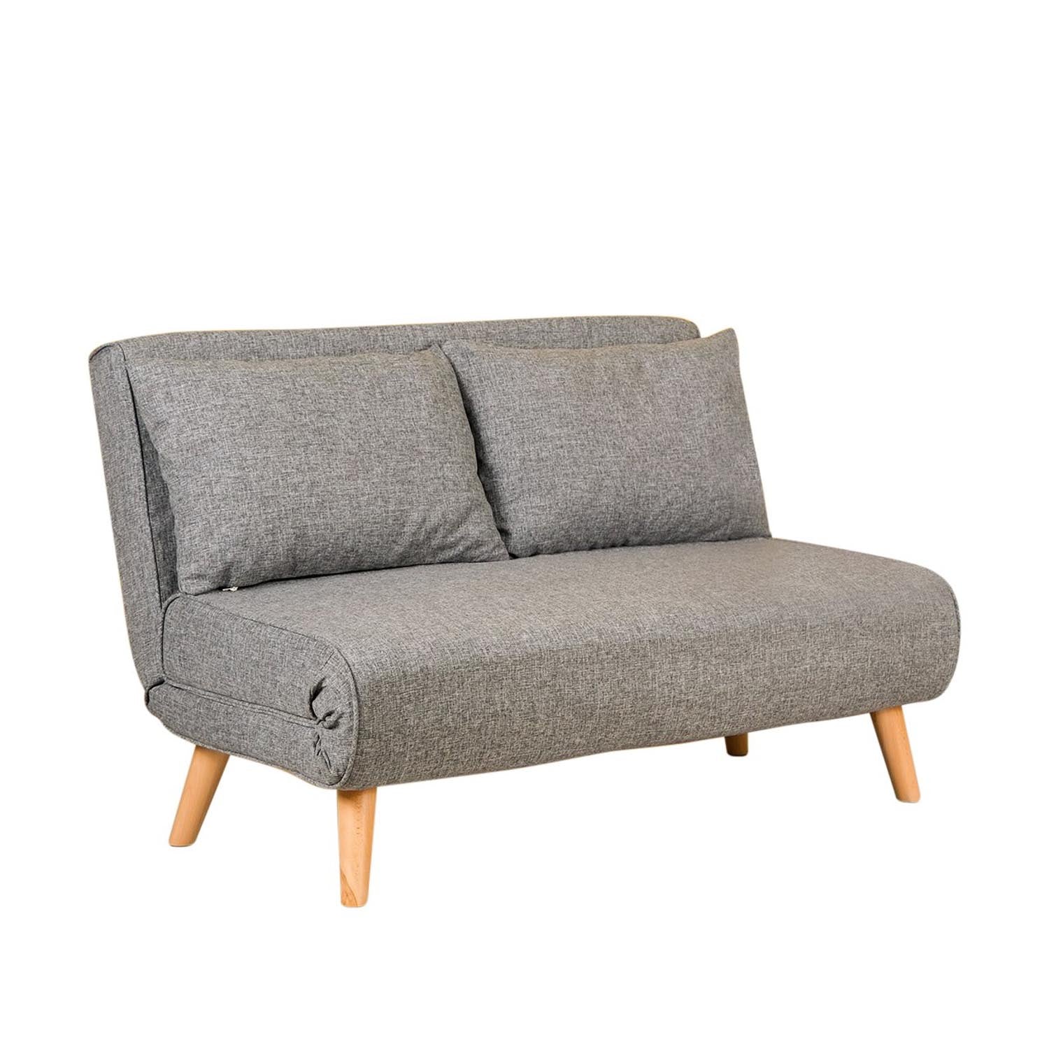 Folde 2-Seater - Light Grey in Hellgrau präsentiert im Onlineshop von KAQTU Design AG. Bettsofa ist von Atelier Del Sofa