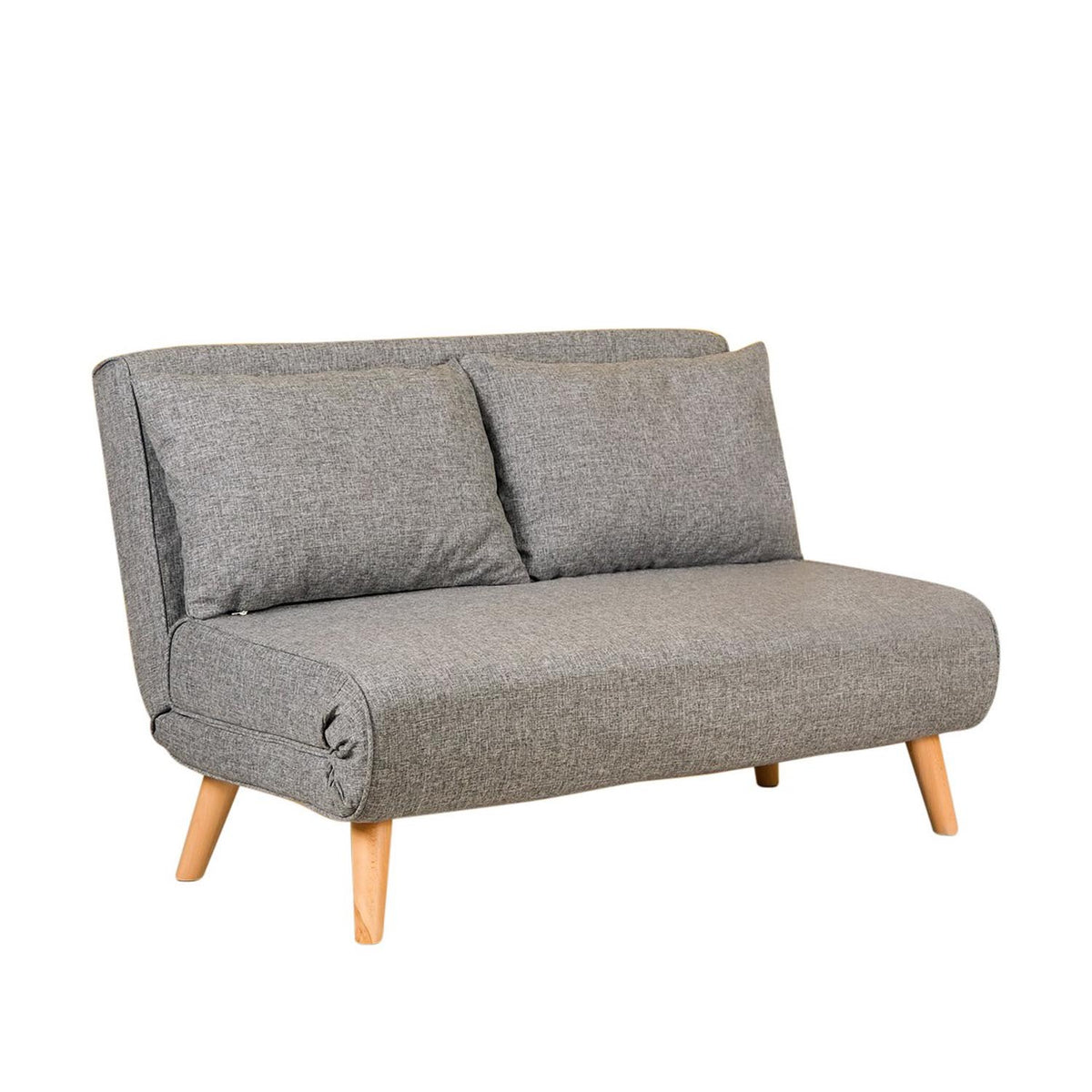 Folde 2 Bettsofa - Hellgrau in Hellgrau präsentiert im Onlineshop von KAQTU Design AG. Bettsofa ist von Atelier Del Sofa