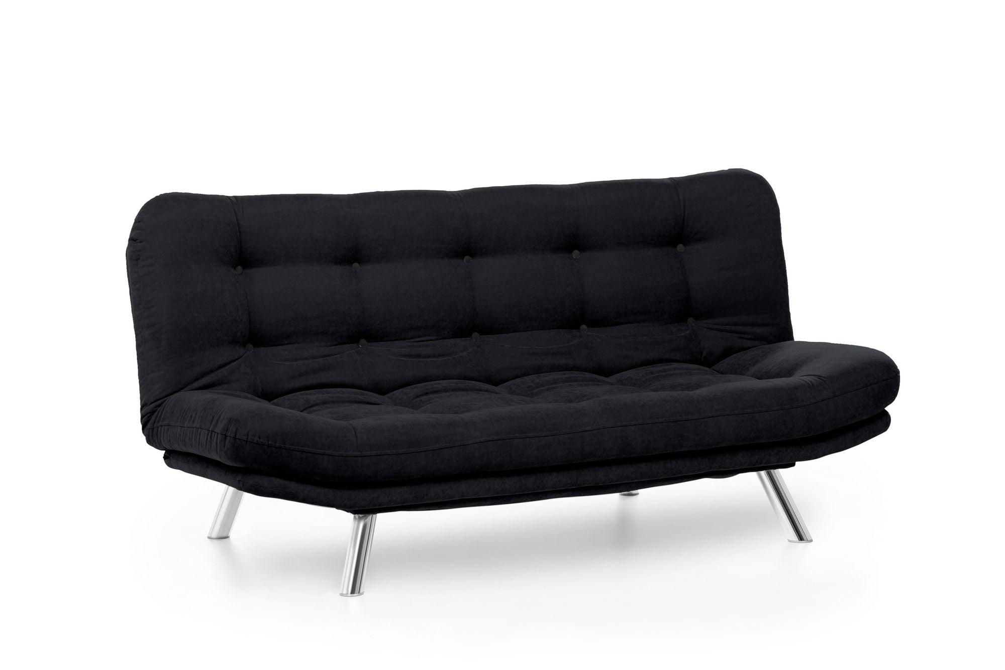 Erleben Sie das Misa Sofabed in edlem Schwarz von Atelier Del Sofa – ein vielseitiges 3-Sitzer Schlafsofa, das Stil und Bequemlichkeit perfekt kombiniert.