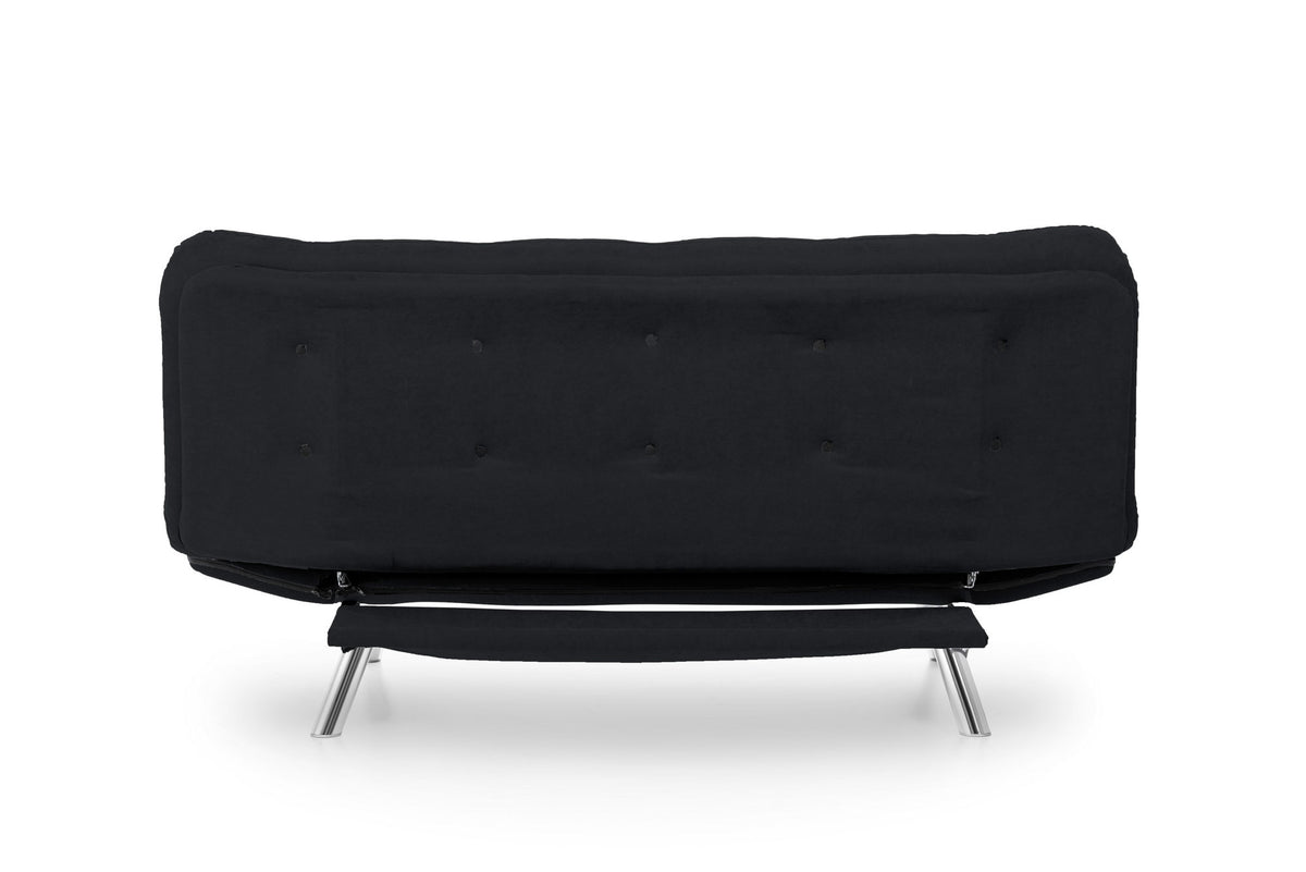 Misa Sofabed Bettsofa - Schwarz in Schwarz präsentiert im Onlineshop von KAQTU Design AG. Bettsofa ist von Atelier Del Sofa
