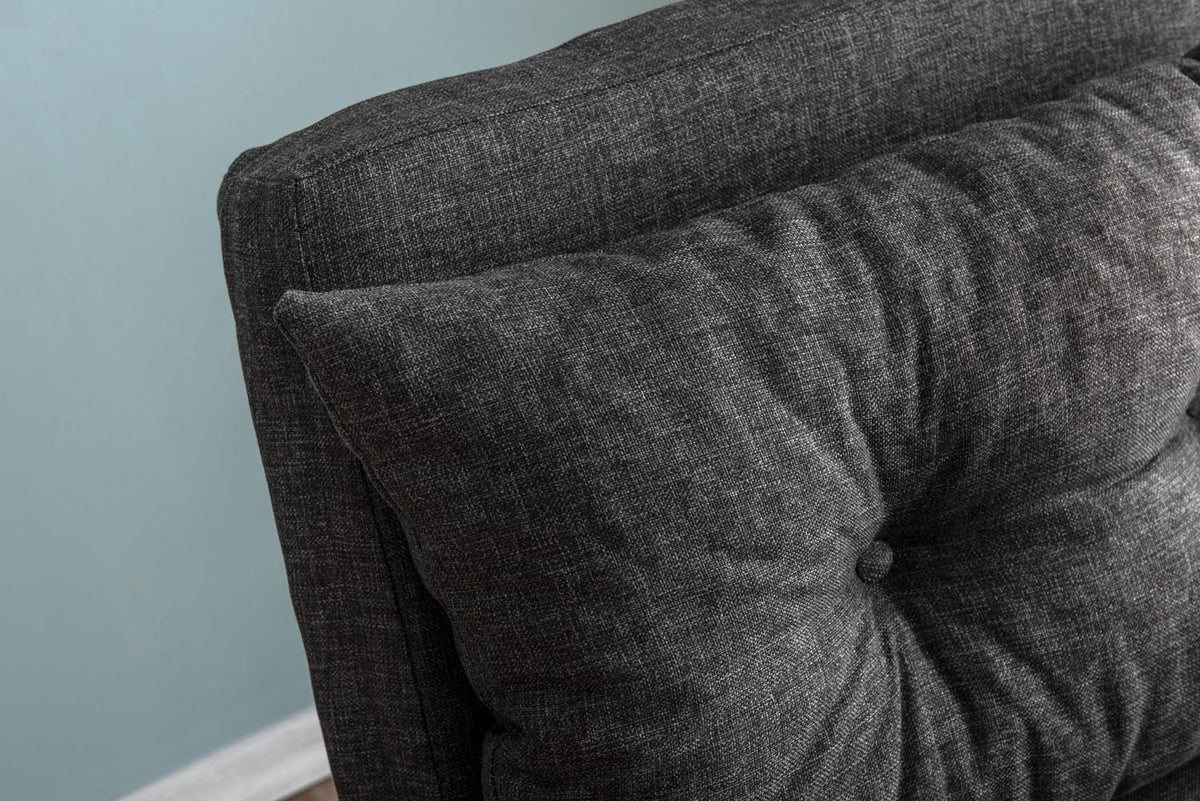 Sando Single Bettsofa - Dunkelgrau in Dunkelgrau präsentiert im Onlineshop von KAQTU Design AG. Bettsessel ist von Atelier Del Sofa