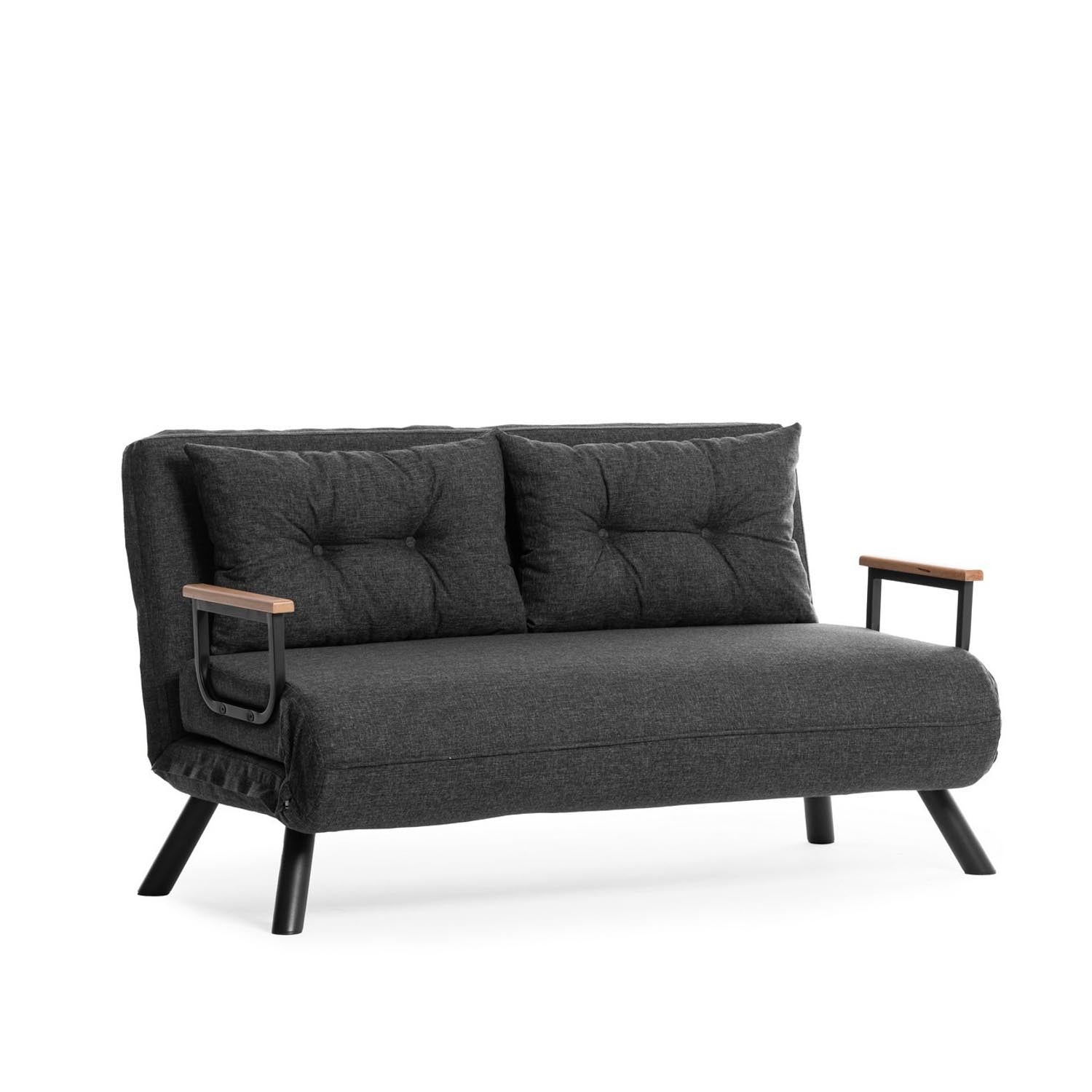 Entdecken Sie das Sando 2 Bettsofa in Dunkelgrau von Atelier Del Sofa – die perfekte Kombination aus modernem Design und vielseitiger Funktionalität für Ihr Zuhause.