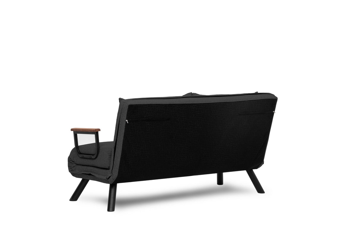 Sando 2 Bettsofa - Dunkelgrau in Dunkelgrau präsentiert im Onlineshop von KAQTU Design AG. Bettsofa ist von Atelier Del Sofa