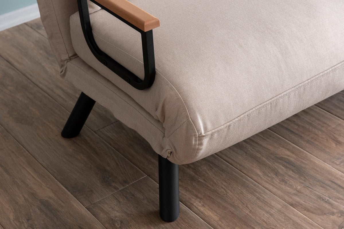 Sando 2 Bettsofa - Sahne in Sahne präsentiert im Onlineshop von KAQTU Design AG. Bettsofa ist von Atelier Del Sofa