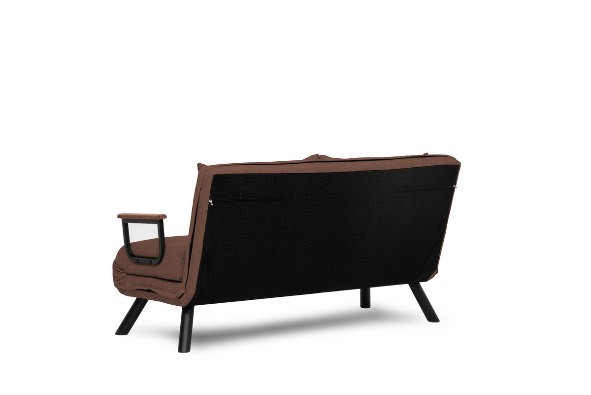 Sando 2 Bettsofa - Hellbraun in Hellbraun präsentiert im Onlineshop von KAQTU Design AG. Bettsofa ist von Atelier Del Sofa
