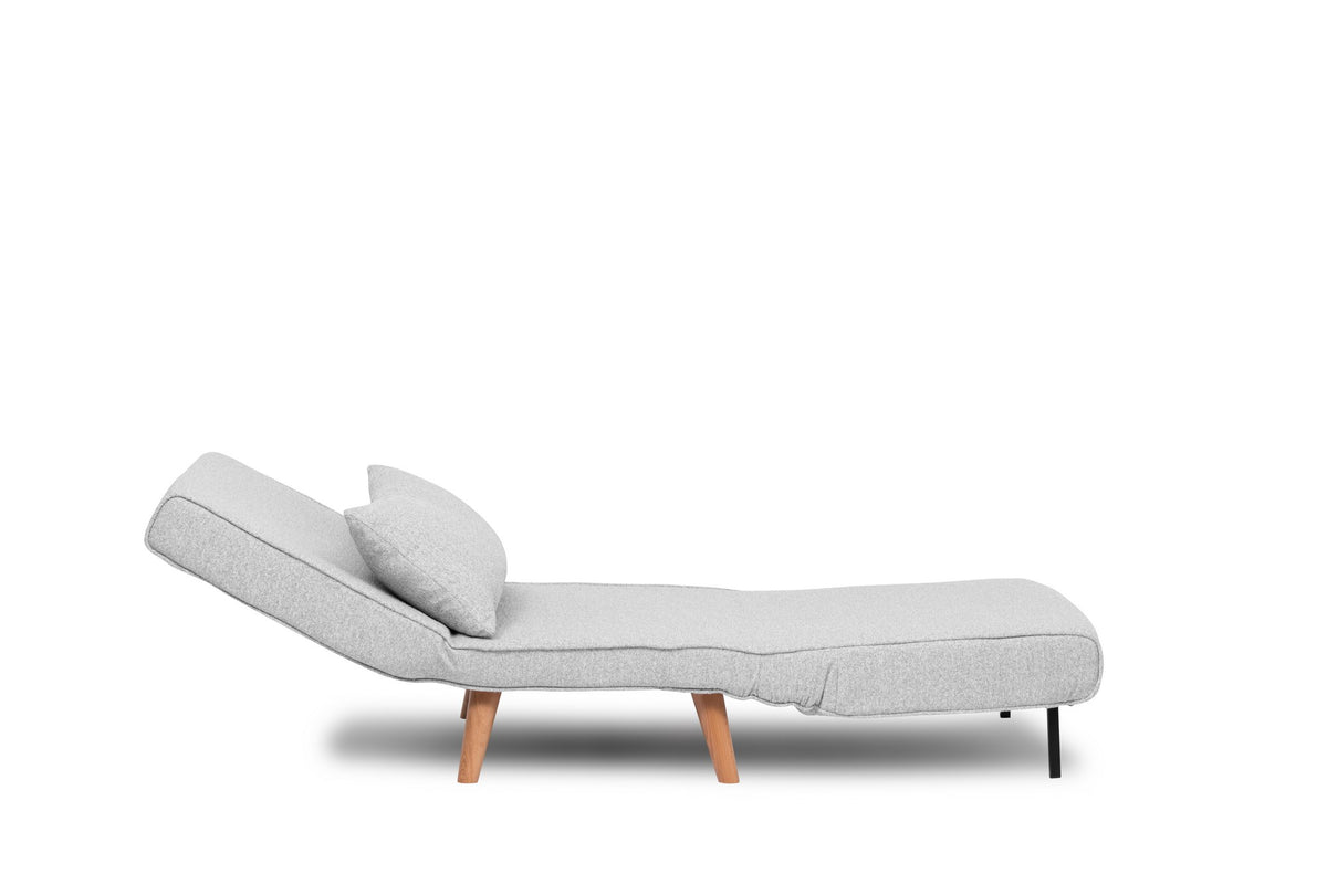 Folde Single Bettsofa - Grau in Grau präsentiert im Onlineshop von KAQTU Design AG. Bettsessel ist von Atelier Del Sofa