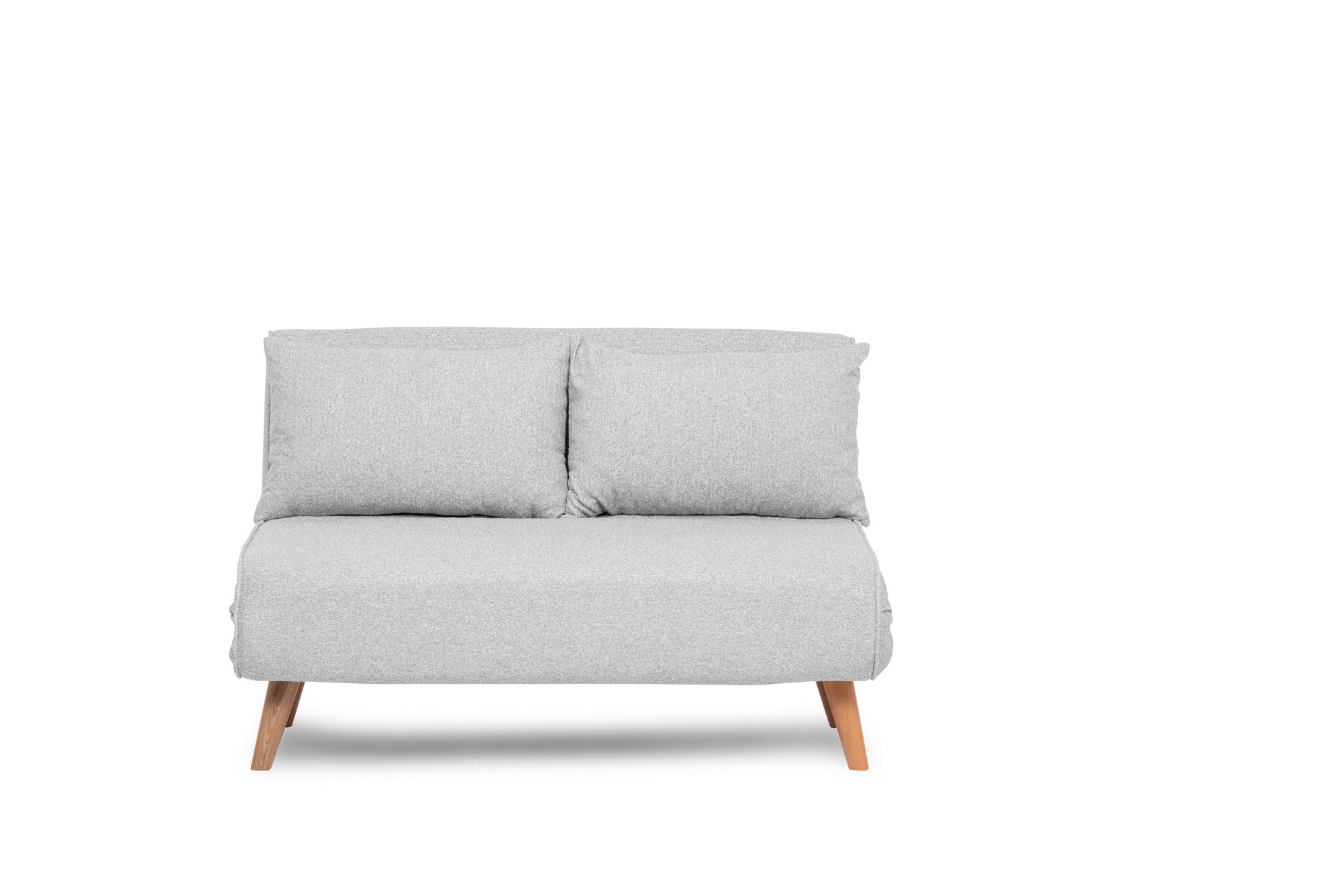 Folde 2-Seater - Teddy Fabric - Grey in Grau präsentiert im Onlineshop von KAQTU Design AG. Bettsofa ist von Atelier Del Sofa