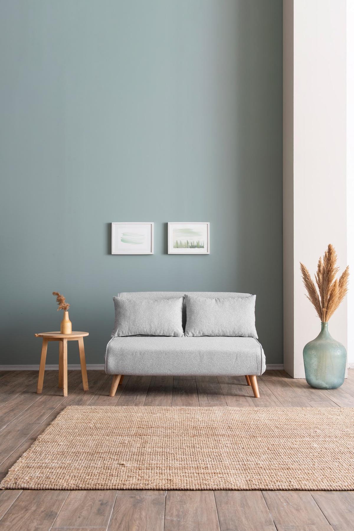 Folde 2 Bettsofa - Grau in Grau präsentiert im Onlineshop von KAQTU Design AG. Bettsofa ist von Atelier Del Sofa