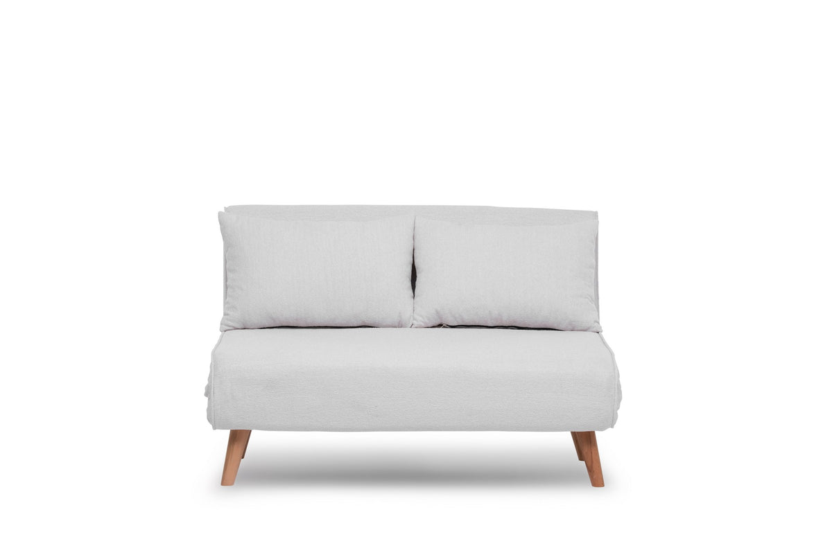 Folde 2 Bettsofa - Weiss in Weiss präsentiert im Onlineshop von KAQTU Design AG. Bettsofa ist von Atelier Del Sofa