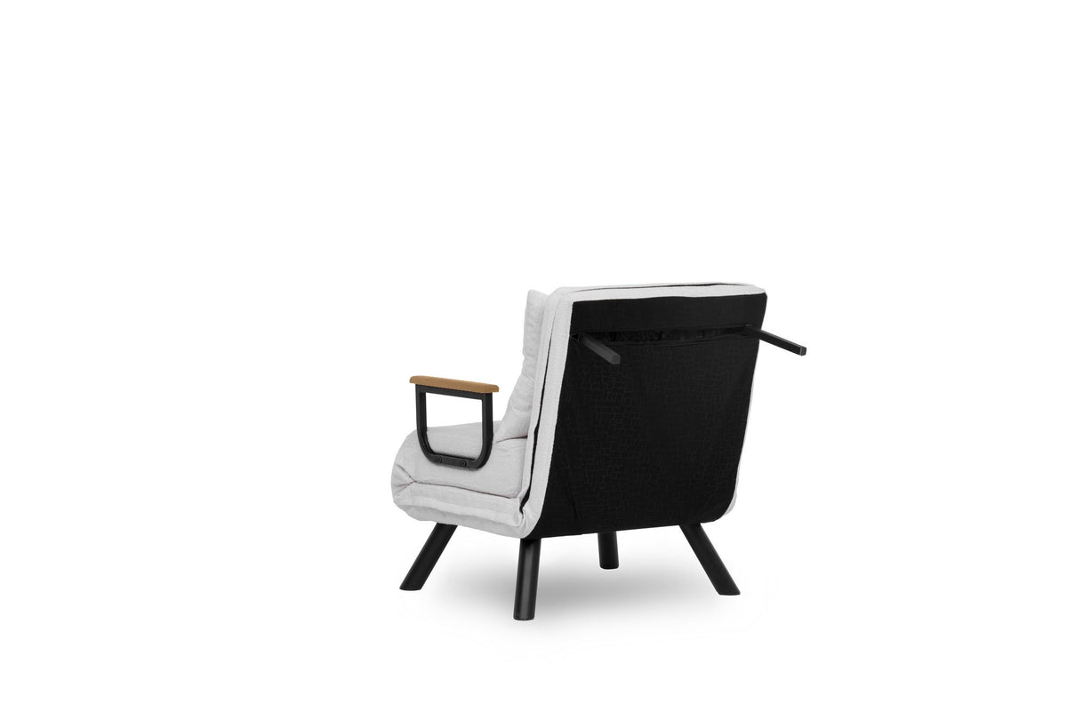 Sando Single Bettsofa - Weiss in Weiss präsentiert im Onlineshop von KAQTU Design AG. Bettsessel ist von Atelier Del Sofa