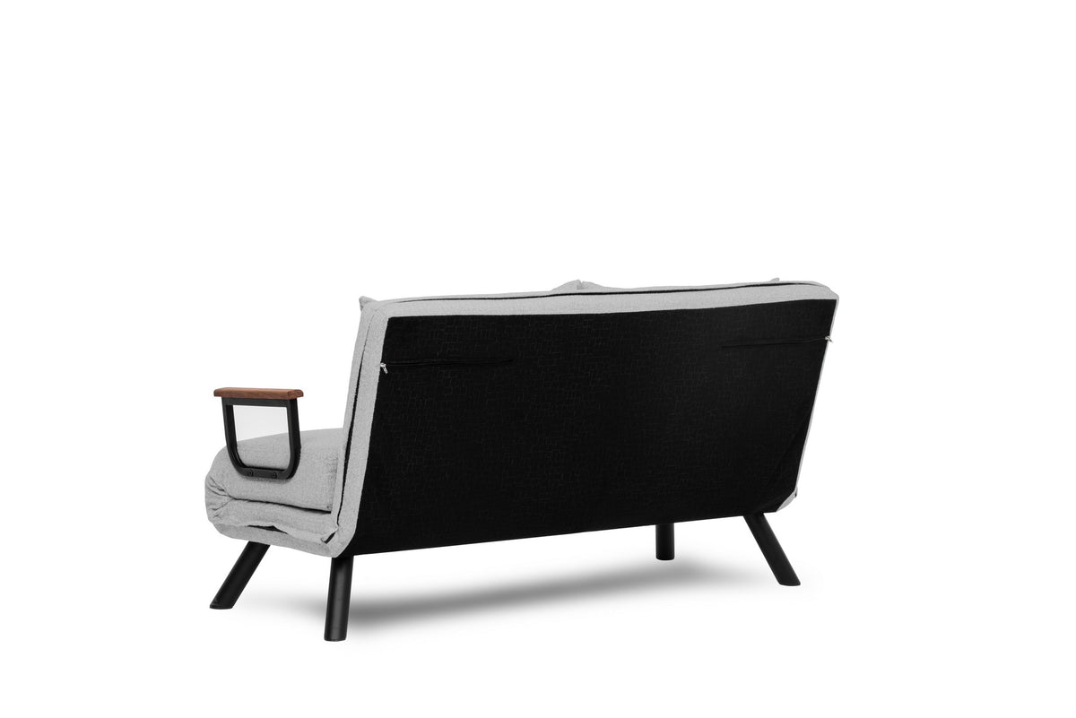 Sando 2 Bettsofa - Grau in Grau präsentiert im Onlineshop von KAQTU Design AG. Bettsofa ist von Atelier Del Sofa