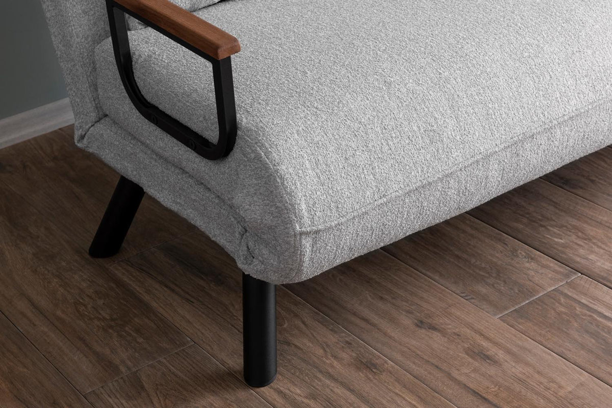 Sando 2 Bettsofa - Grau in Grau präsentiert im Onlineshop von KAQTU Design AG. Bettsofa ist von Atelier Del Sofa