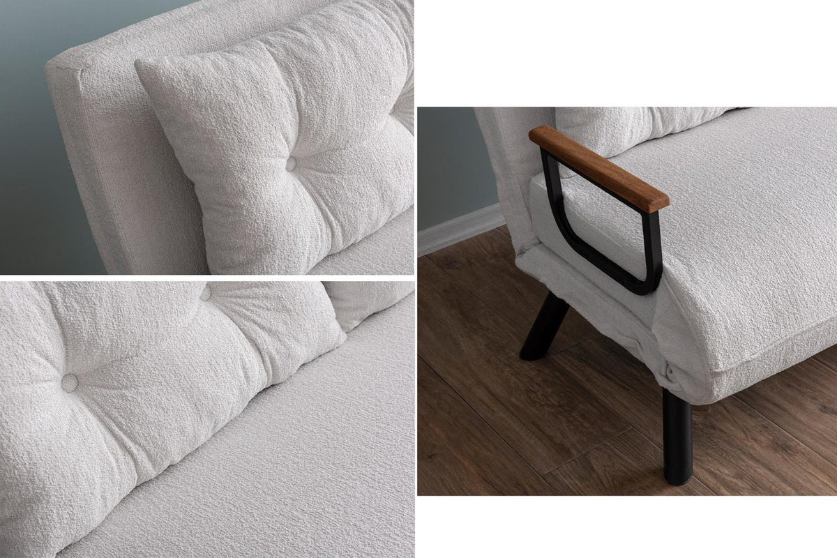 Sando 2 Bettsofa - Weiss in Weiss präsentiert im Onlineshop von KAQTU Design AG. Bettsofa ist von Atelier Del Sofa