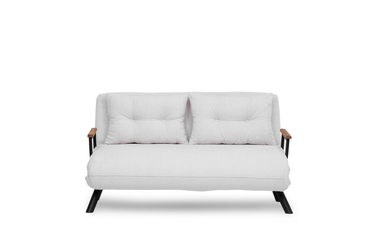 Sando 2 Bettsofa - Weiss in Weiss präsentiert im Onlineshop von KAQTU Design AG. Bettsofa ist von Atelier Del Sofa