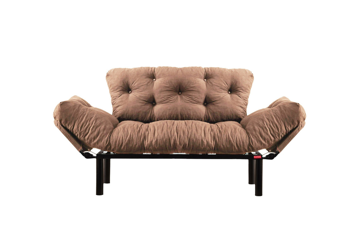 Nitta Bettsofa - Hellbraun in Hellbraun präsentiert im Onlineshop von KAQTU Design AG. Bettsofa ist von Atelier Del Sofa