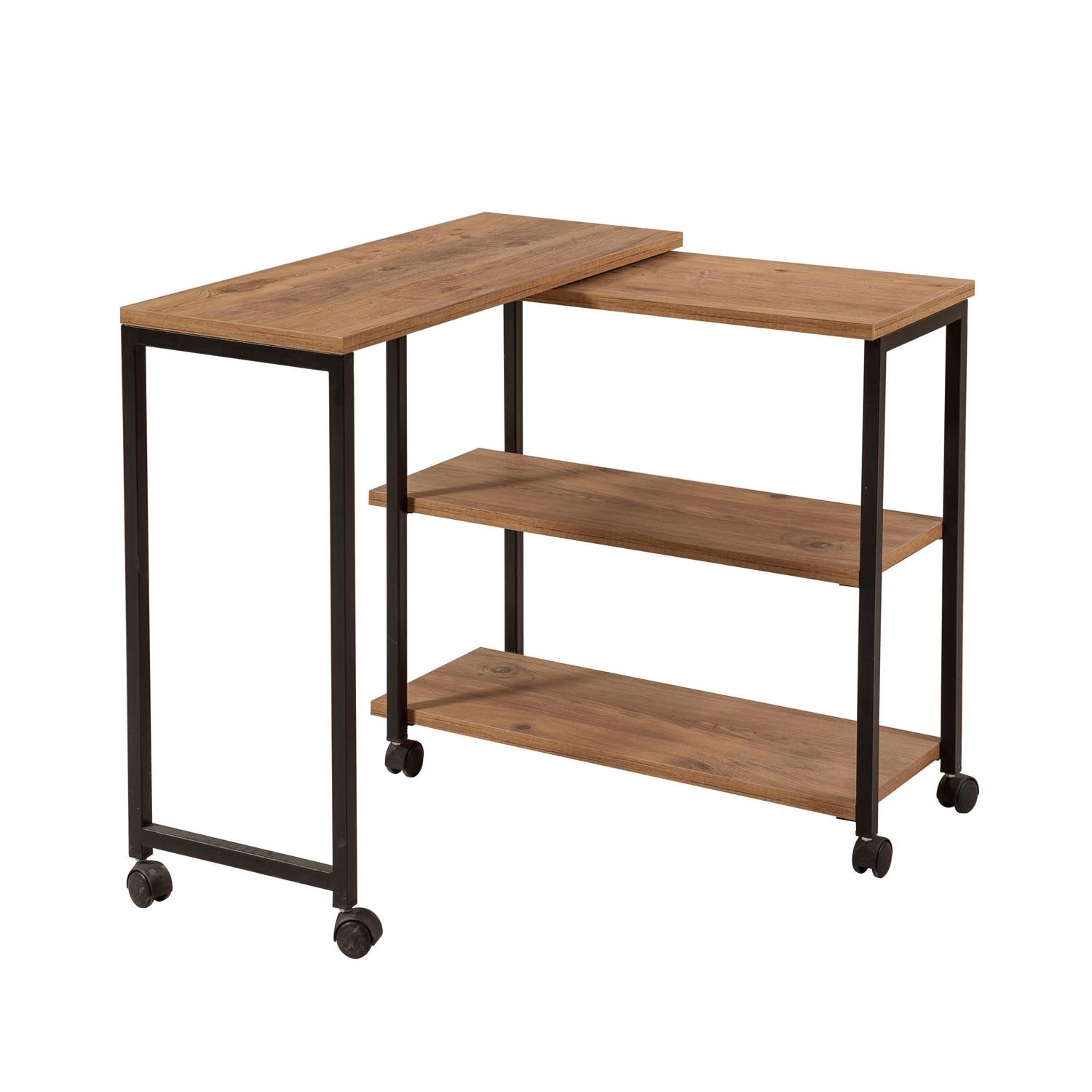 Melin in Atlantische Kiefer Schwarz präsentiert im Onlineshop von KAQTU Design AG. Beistelltisch ist von Hanah Home