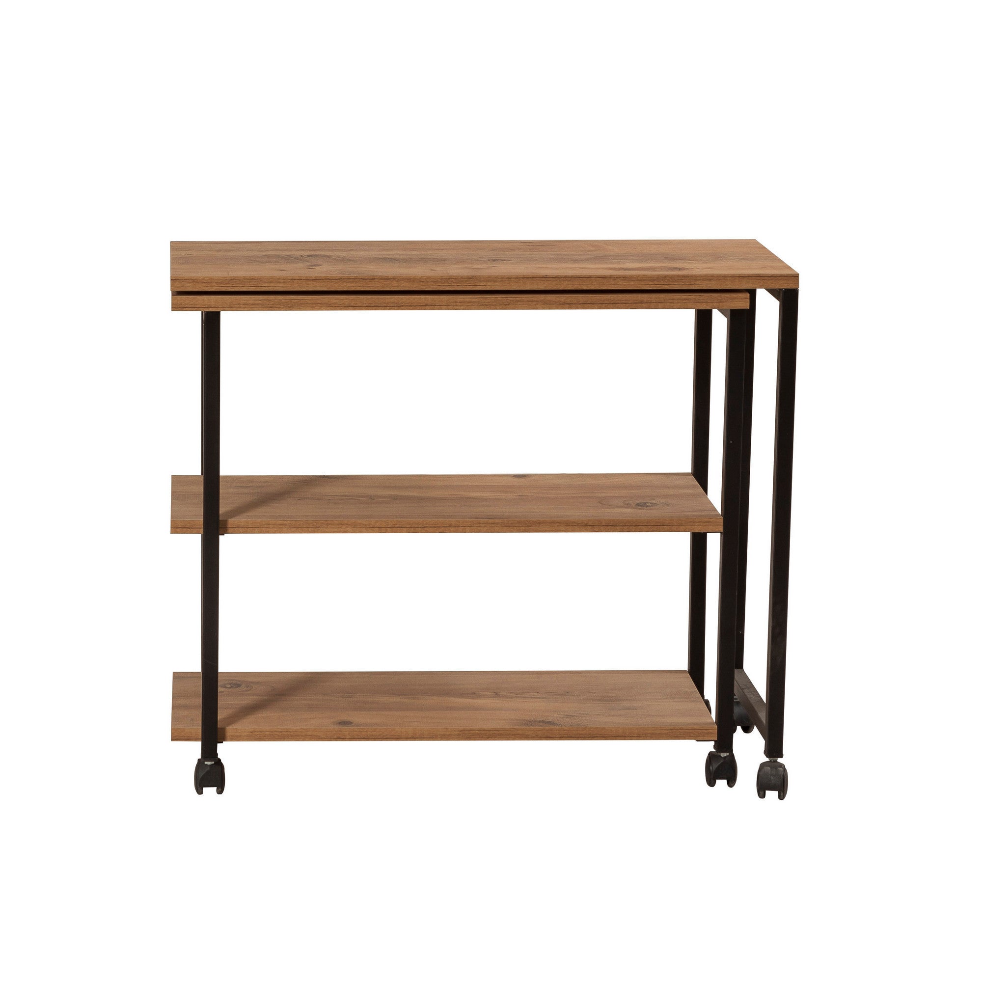 Entdecken Sie den Melin Sofatisch in Atlantischer Kiefer Schwarz von Hanah Home – ein stilvoller, funktionaler Beistelltisch, der jeden Raum aufwertet!