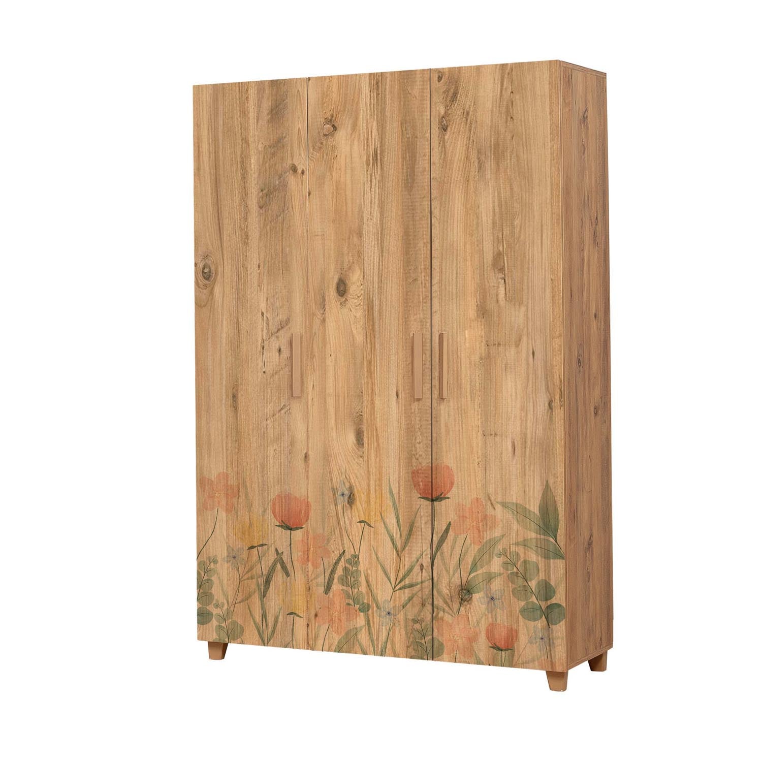 Erleben Sie die Leva Hedera Tulip Garderobe aus Atlantischer Kiefer – ein elegantes Design, das Funktionalität und Stil vereint.