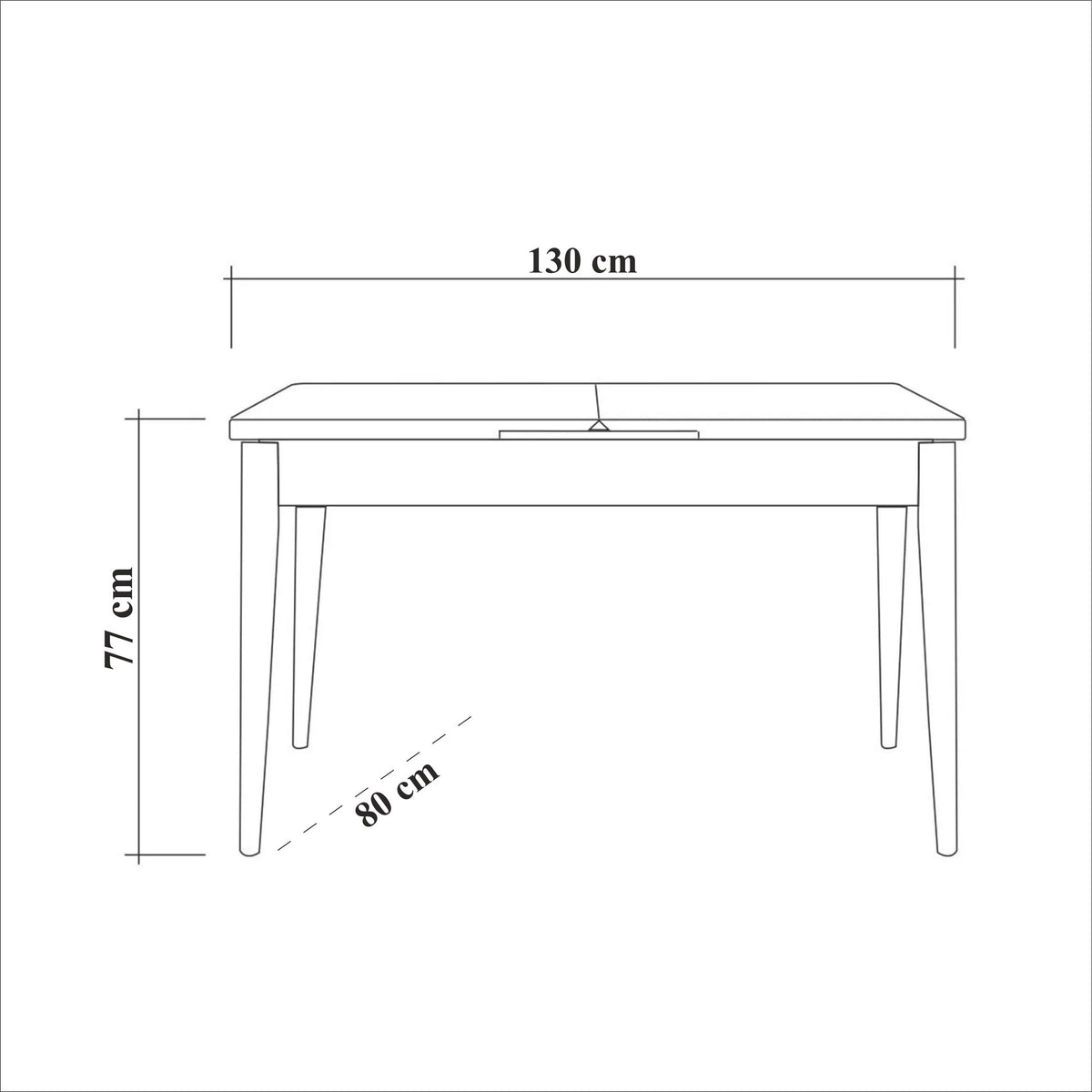 Vina 1070 Esstisch - Atlantische Kiefer Grün in Atlantische Kiefer Grün präsentiert im Onlineshop von KAQTU Design AG. Esstisch ist von Hanah Home