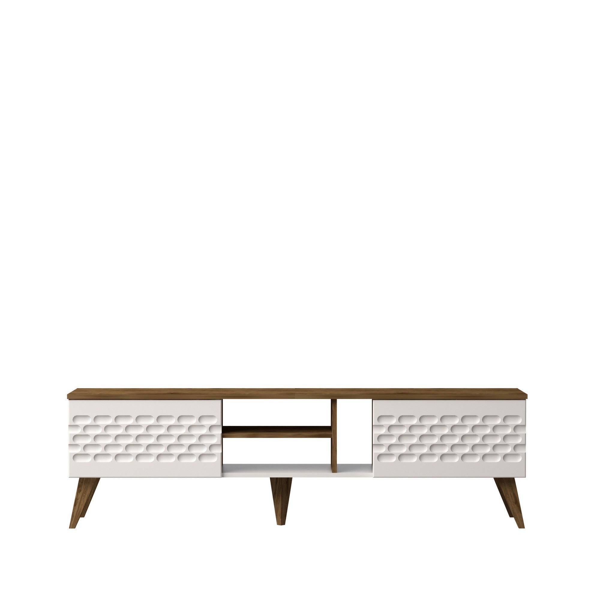 Egg in Weisser Walnuss präsentiert im Onlineshop von KAQTU Design AG. Sideboard ist von Hanah Home