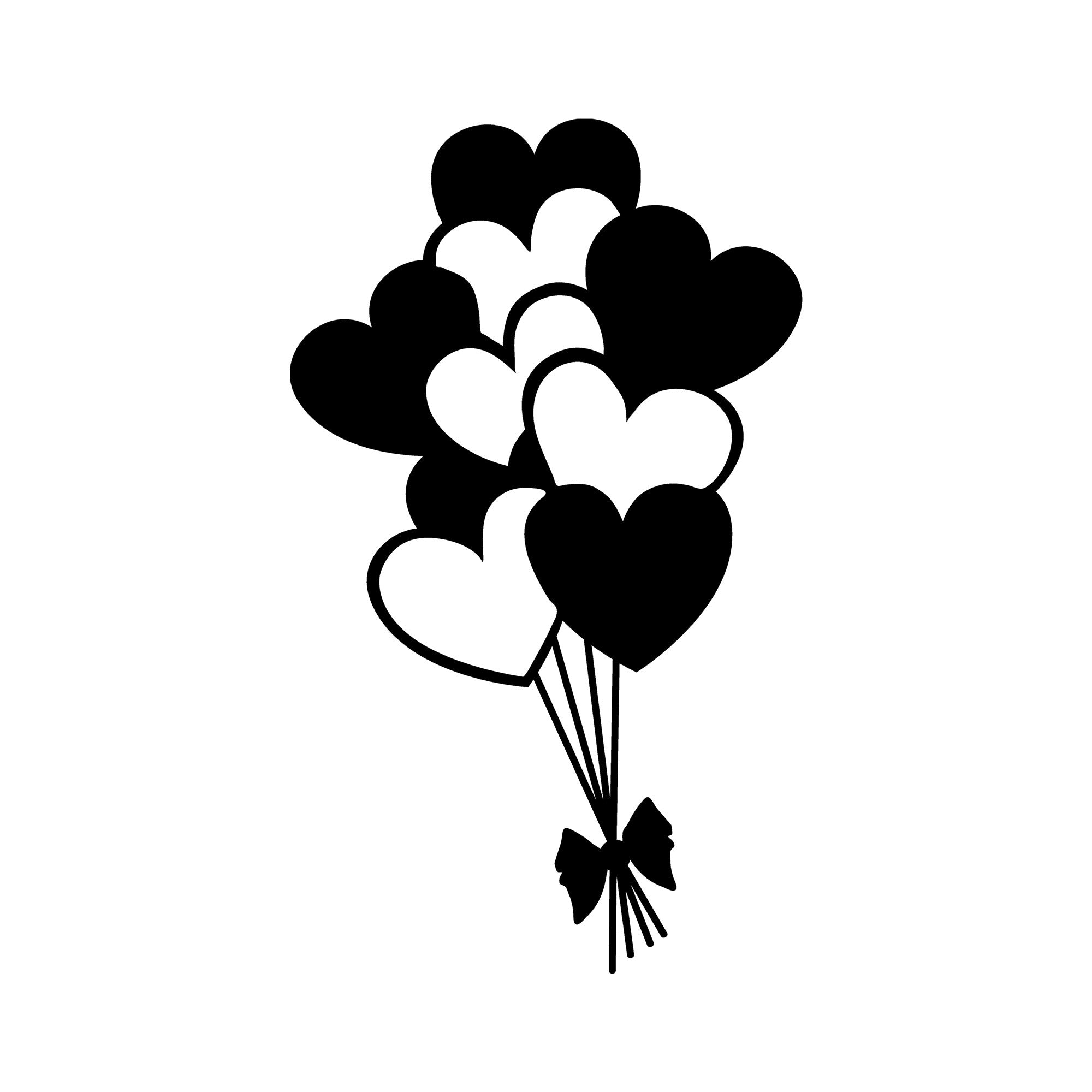 Verleihen Sie Ihrem Zuhause mit der Balloons Wanddeko in Schwarz von Wallity einen Hauch von Eleganz. Hochwertiges Metall, modernes Design.