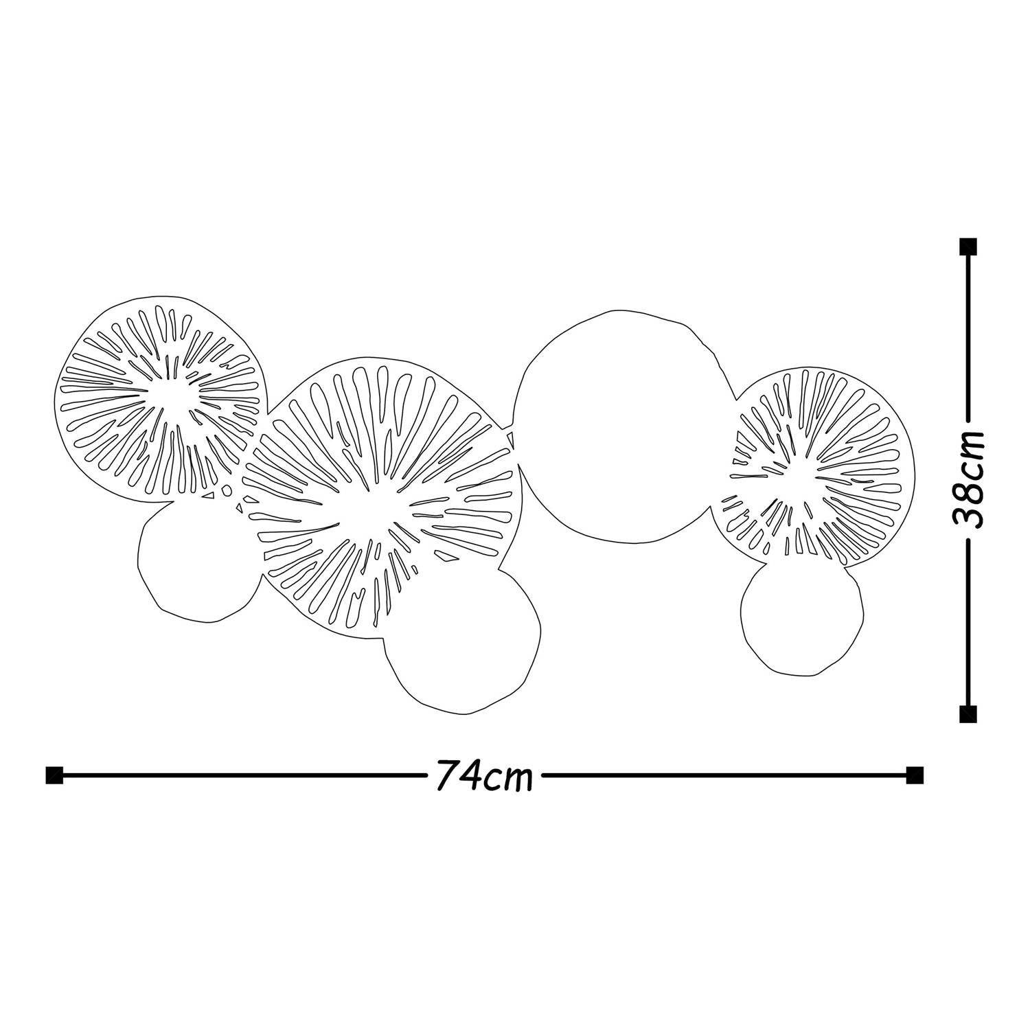 Entdecken Sie die mehrfarbige Metal Art Wanddeko von Wallity – ein handgefertigtes Kunstwerk, das Stil und Individualität in Ihr Zuhause bringt.