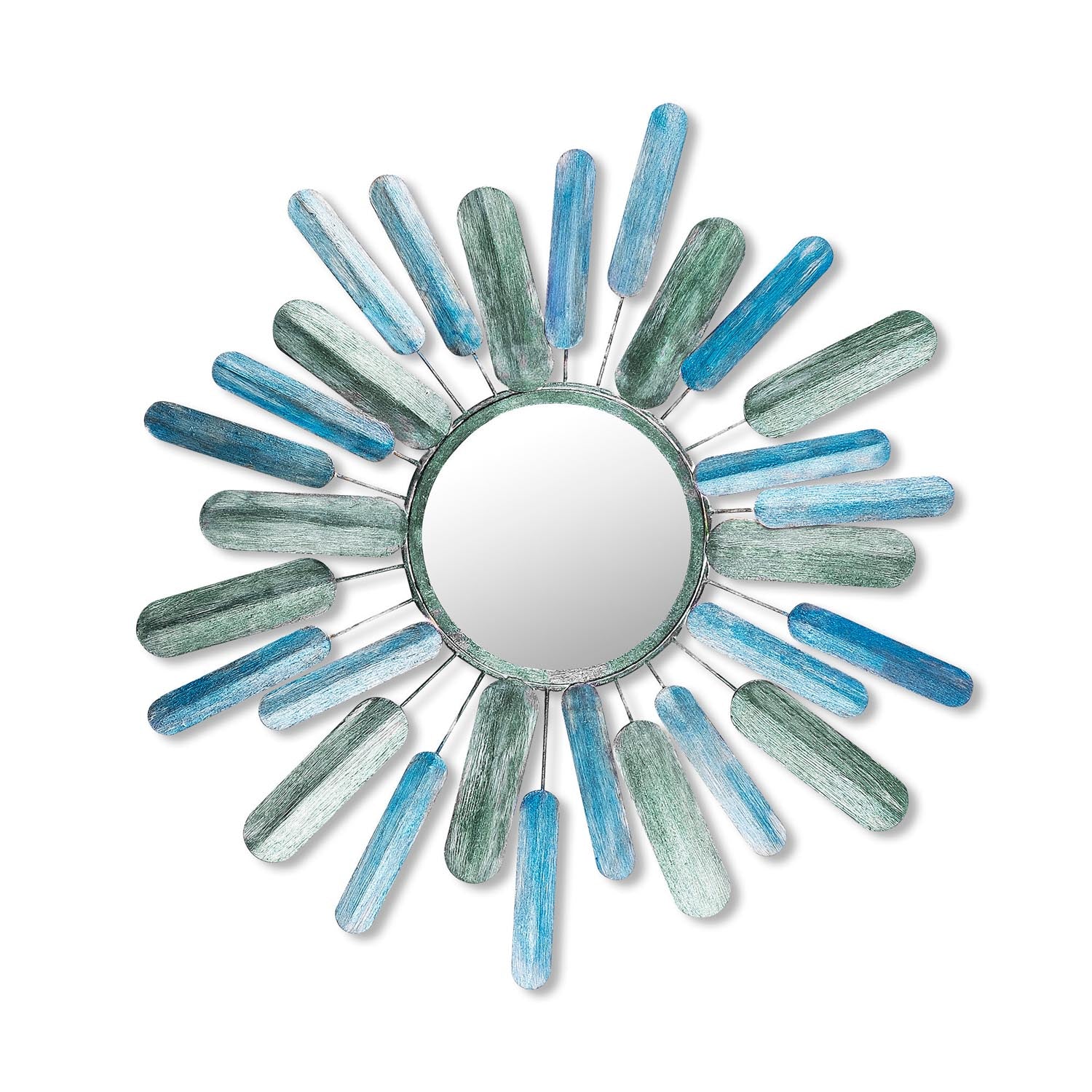 Verleihen Sie Ihrem Zuhause mit dem mehrfarbigen Metal Art Mirror von Wallity einen Hauch von Eleganz. Ein handgefertigtes Meisterwerk für jeden Raum!